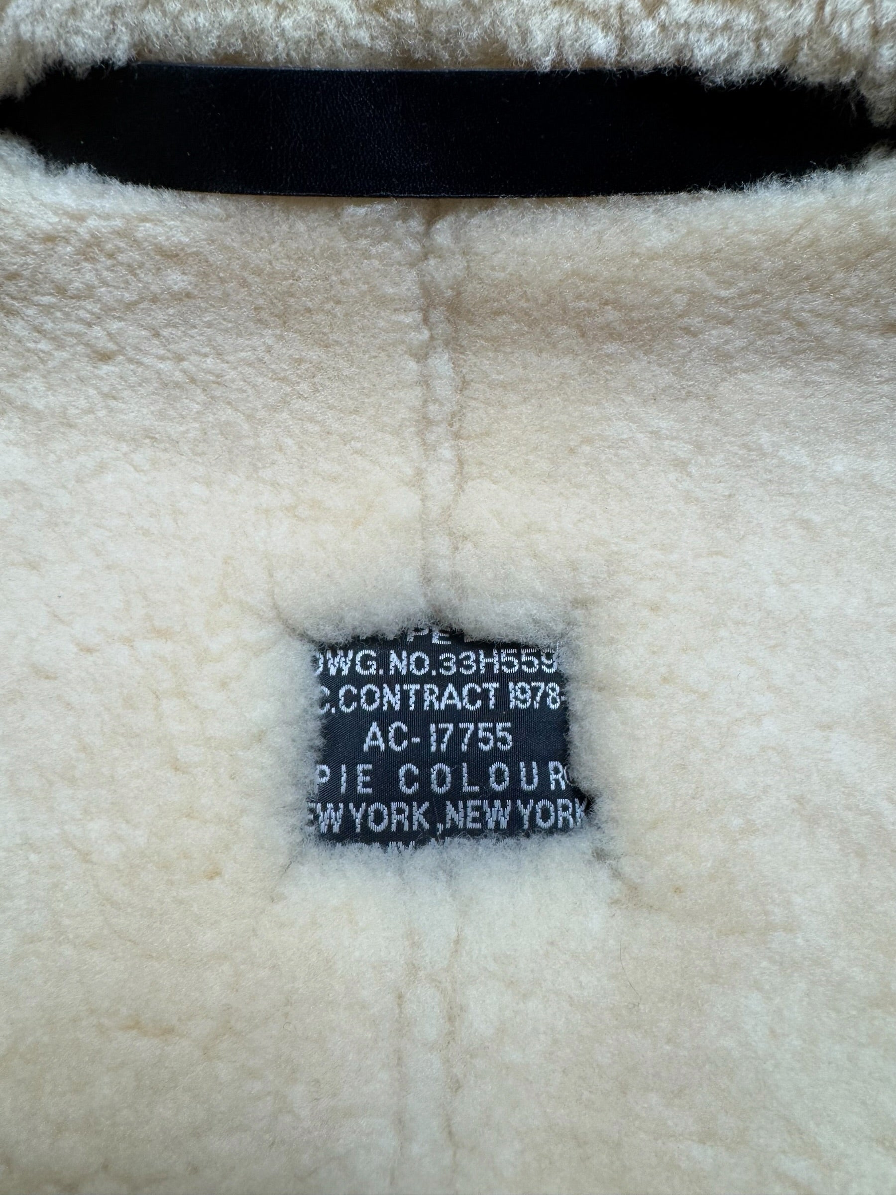 Jacket cuir bomber flight shearling B-3 Patton B-24D Liberator Pie Colour usaf brown - 38 (M)
