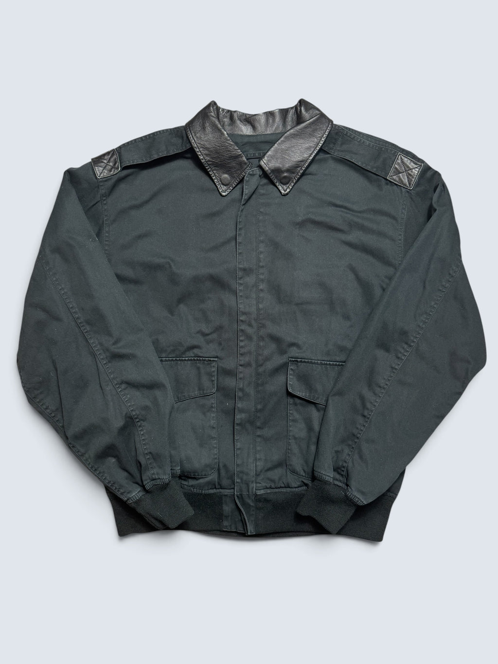 Jacket flight A-2 Cotton Twill Cockpit usa usaf black navy 00’s - XL