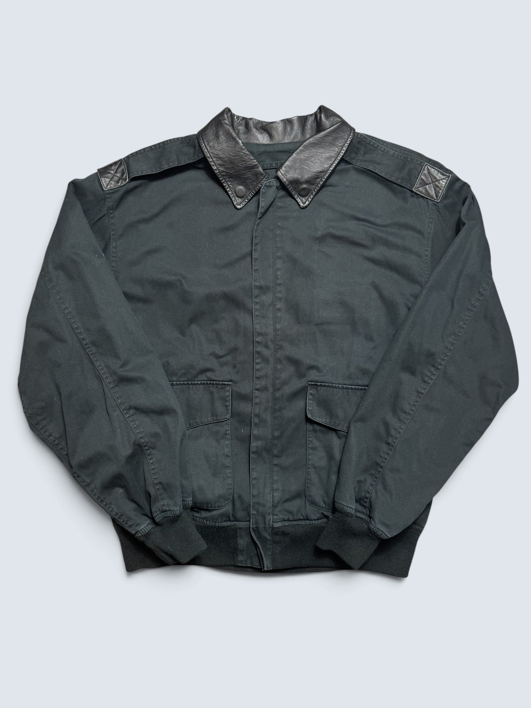 Jacket flight A-2 Cotton Twill Cockpit usa usaf black navy 00’s - XL