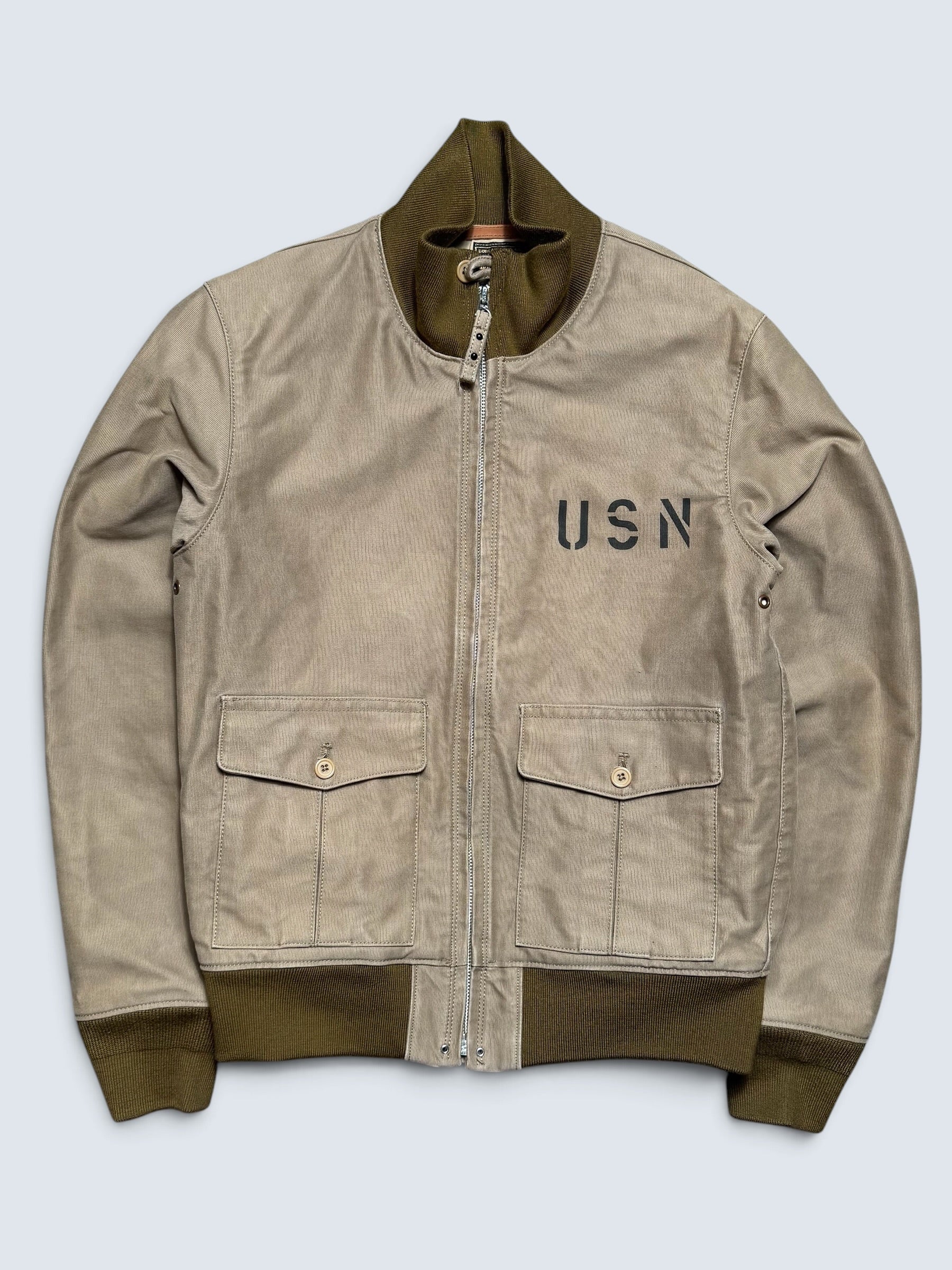 Jacket cotton Twill deck USN 37J1 The Real McCoy’s Japan Tan beige 2010’s - 36 (S)