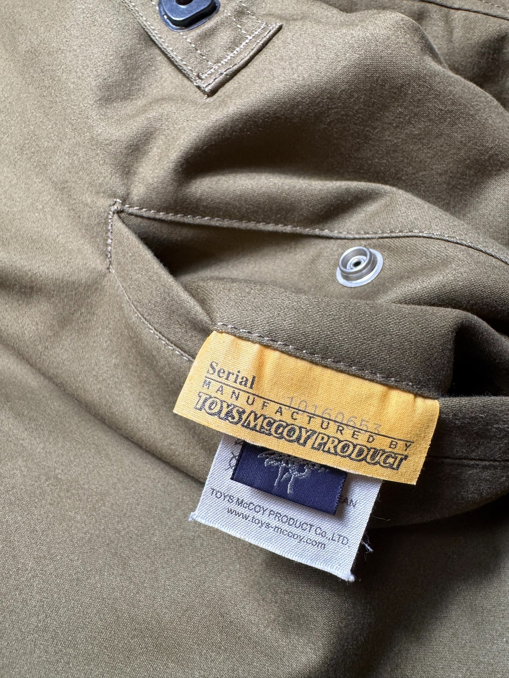 Jacket cotton Twill B-15A usaf Toys McCoy Japan olive green 2020’s - 38 (M)