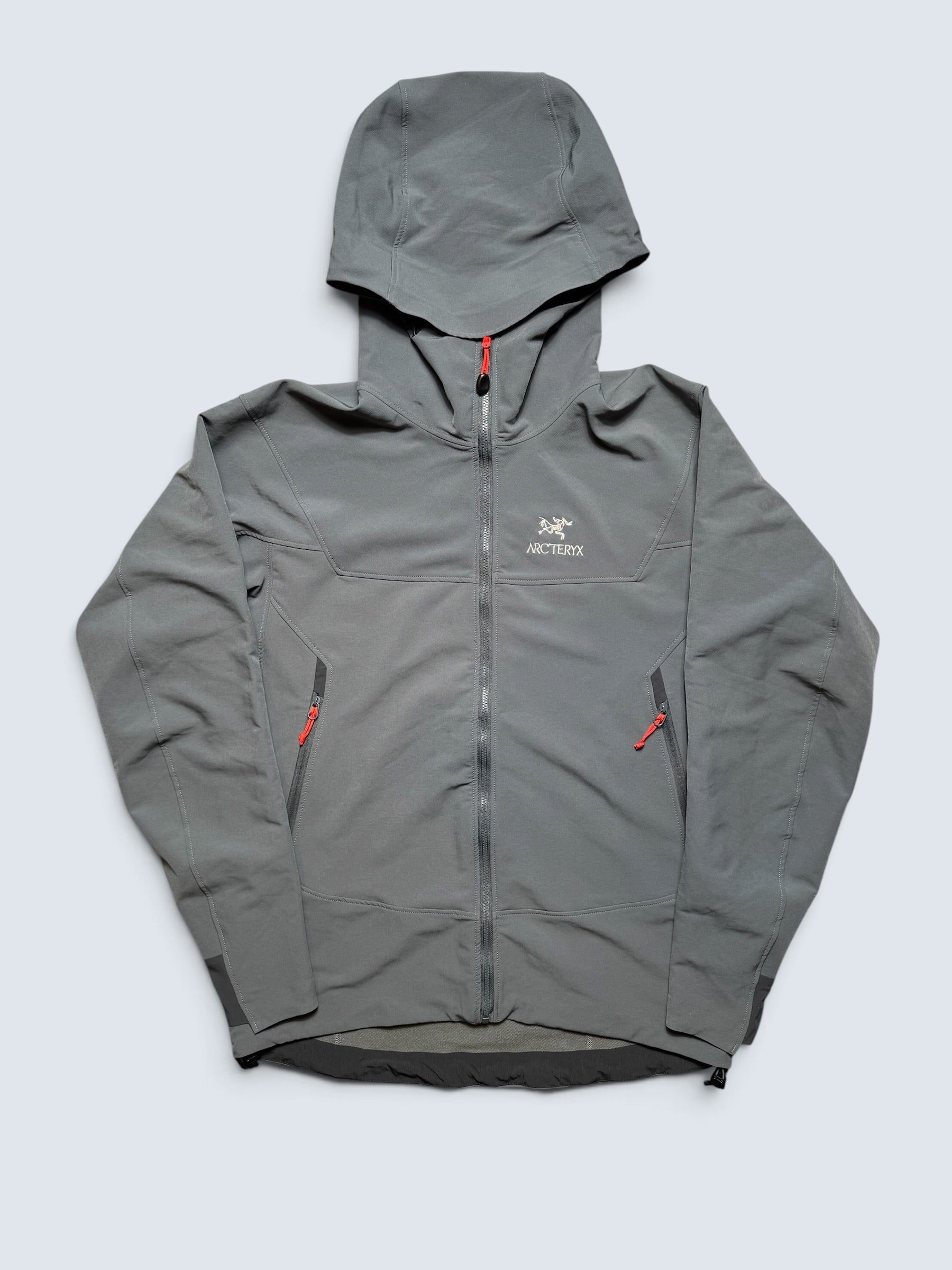 Jacket imperméable Arc'teryx Gamma LT Hoody grey & orange vintage - M