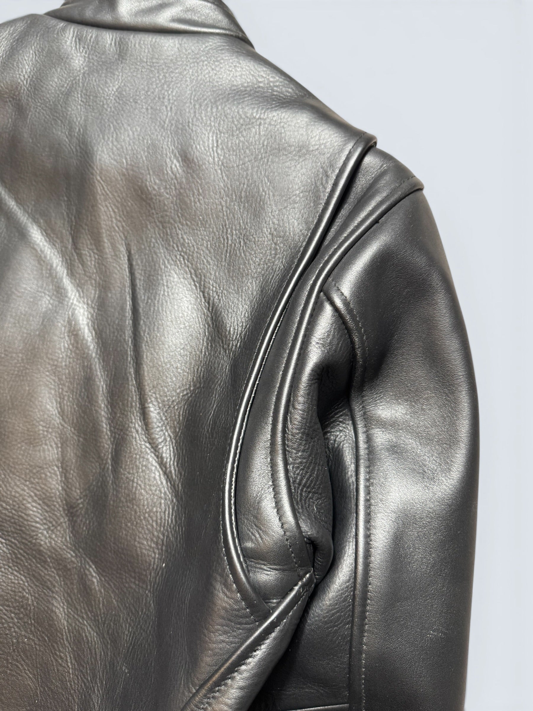 Jacket cuir cowhide Cafe Racer motorcycle Schott Bros. made in USA 641xx Japan exclusive black 00's - 38 (M)