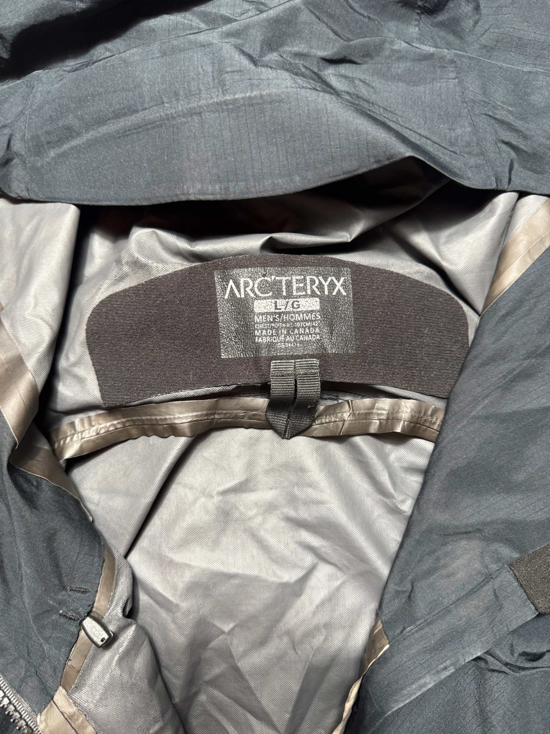 Jacket imperméable Goretex Arc'teryx Alpha SV black vintage - L