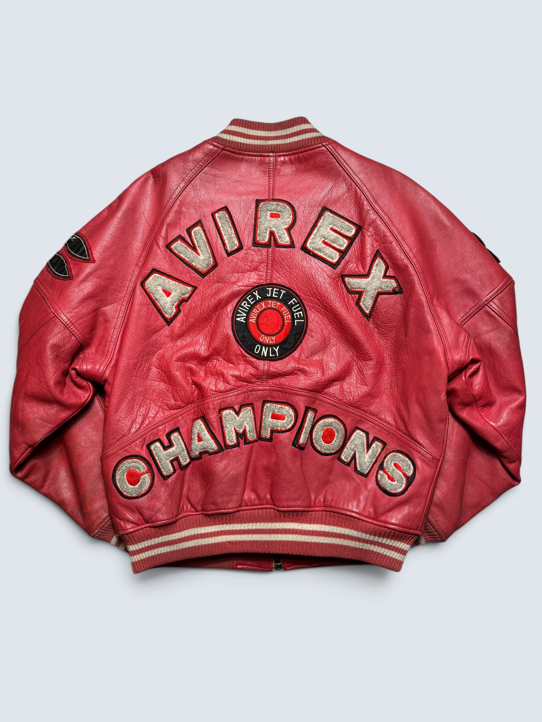 Jacket cuir varsity sport Avirex ltd Champions made in USA red vintage 90’s - XS/S