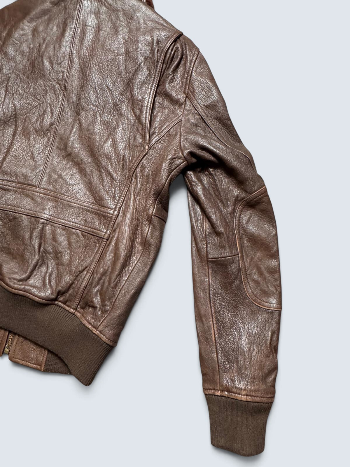 Jacket cuir cowhide flight G-1/A-2 hybrid Avirex Japan exclusive brown 00’s - S/M