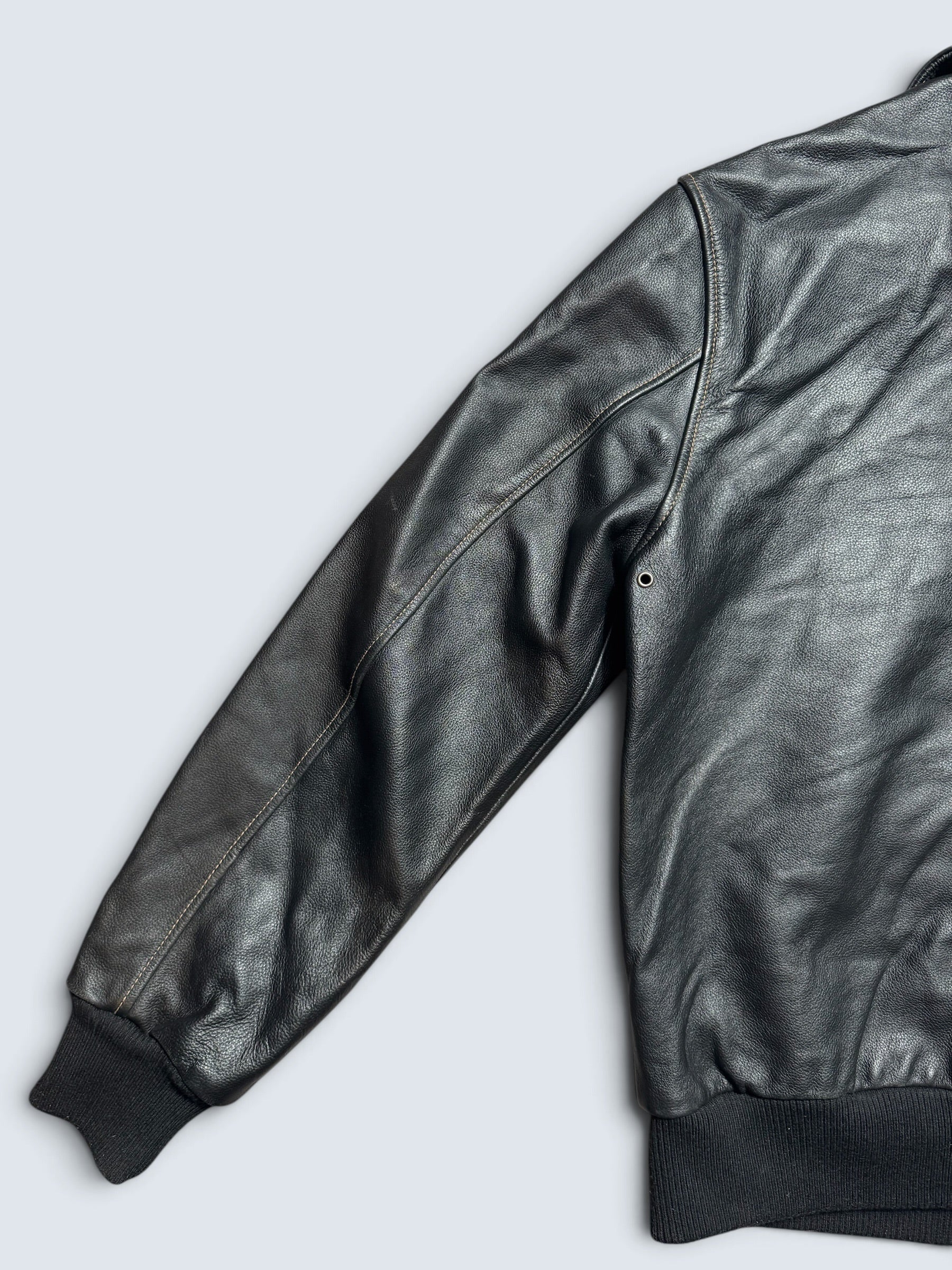Jacket cuir cowhide flight A-2 Willis & Geiger usaf black 00's - M/L