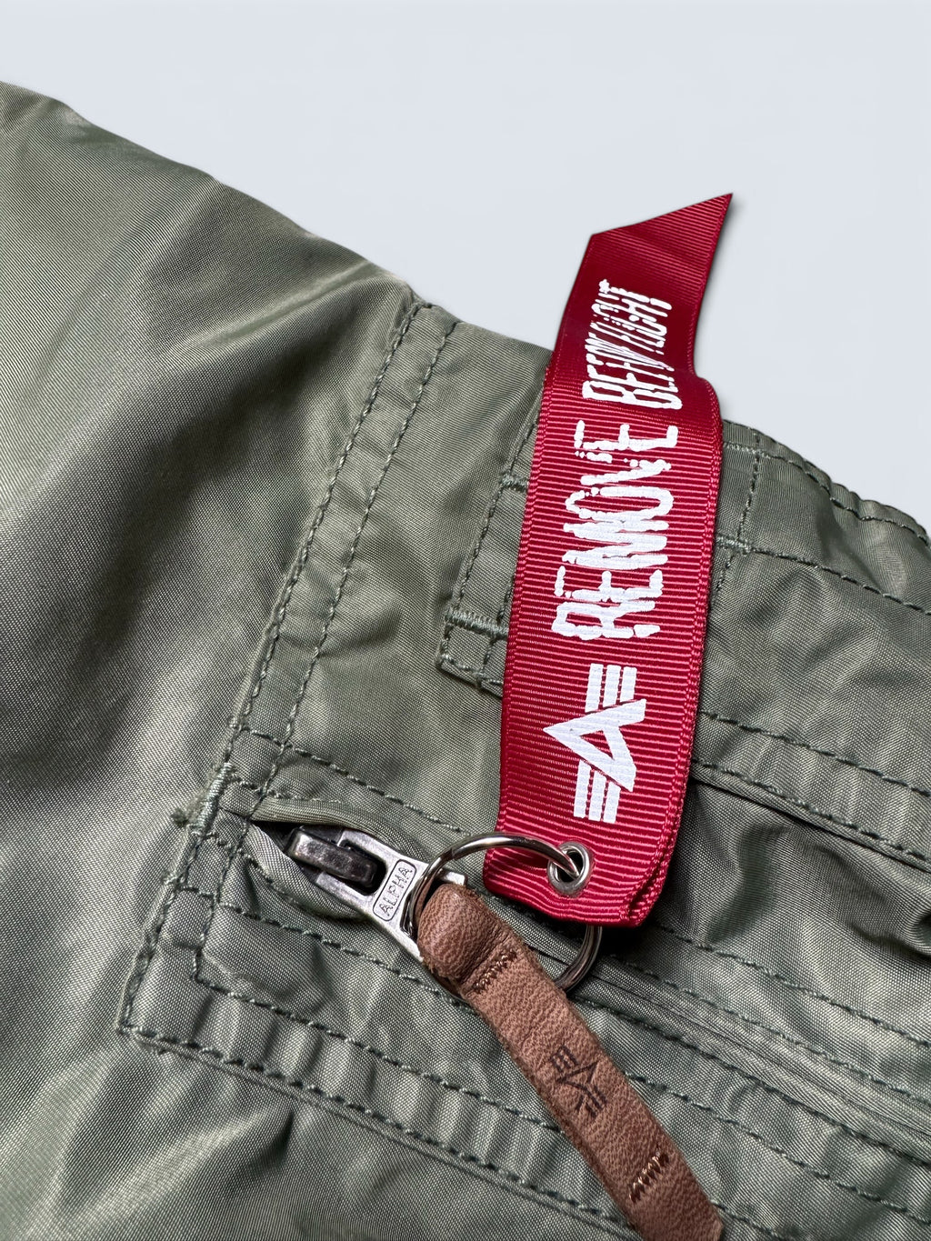 Jacket nylon bomber flight Ma-1 Alpha Industries usaf sage green - M