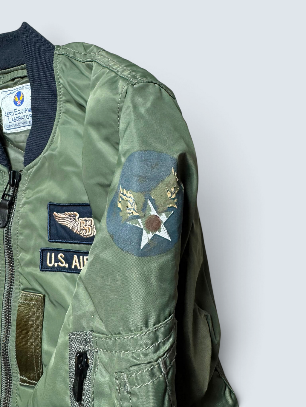 Jacket bomber fly ma-1 Tedman Company Devil’s equipement usaf kaki vintage 00’s - M