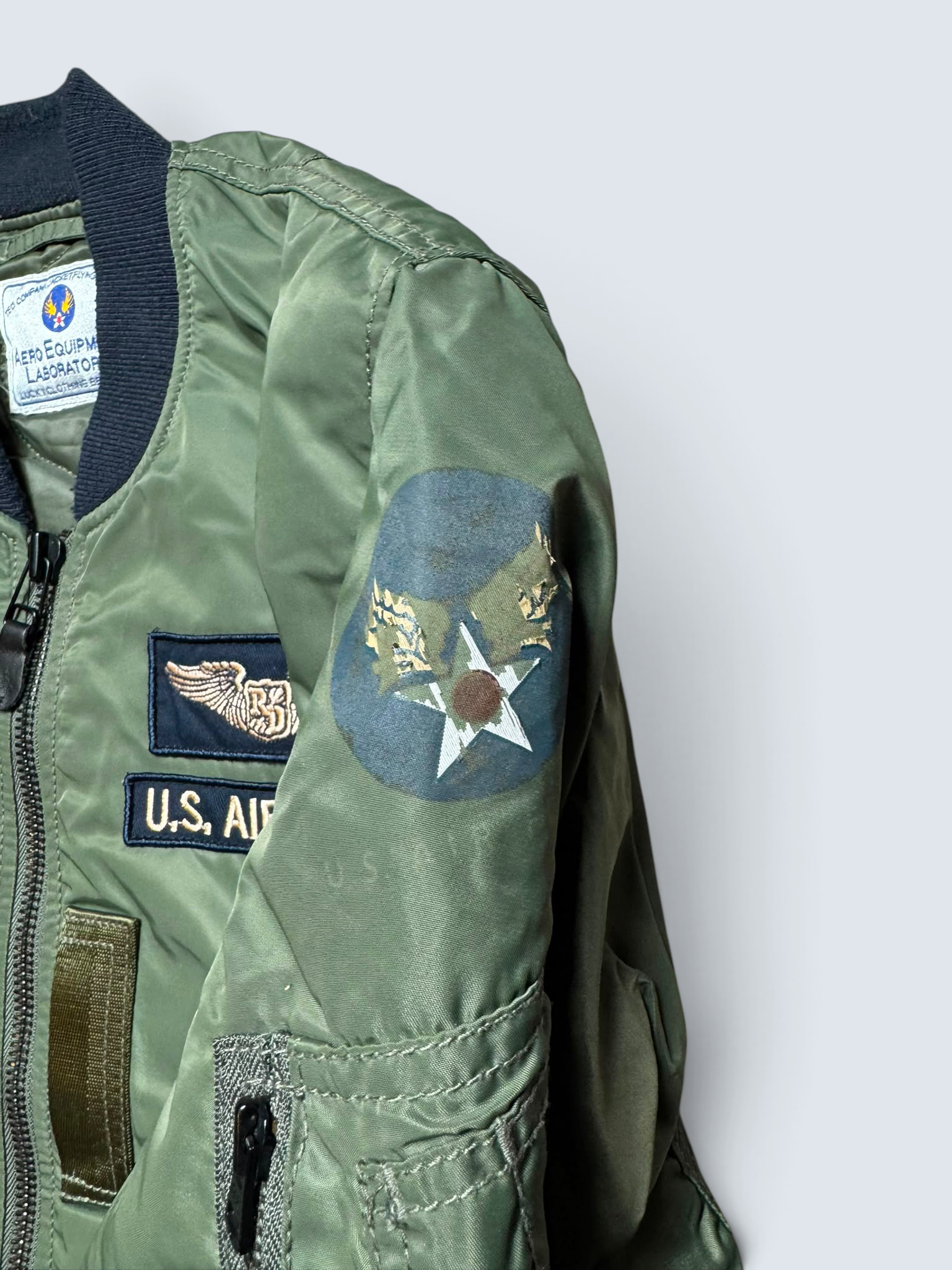 Jacket bomber fly ma-1 Tedman Company Devil’s equipement usaf kaki vintage 00’s - M