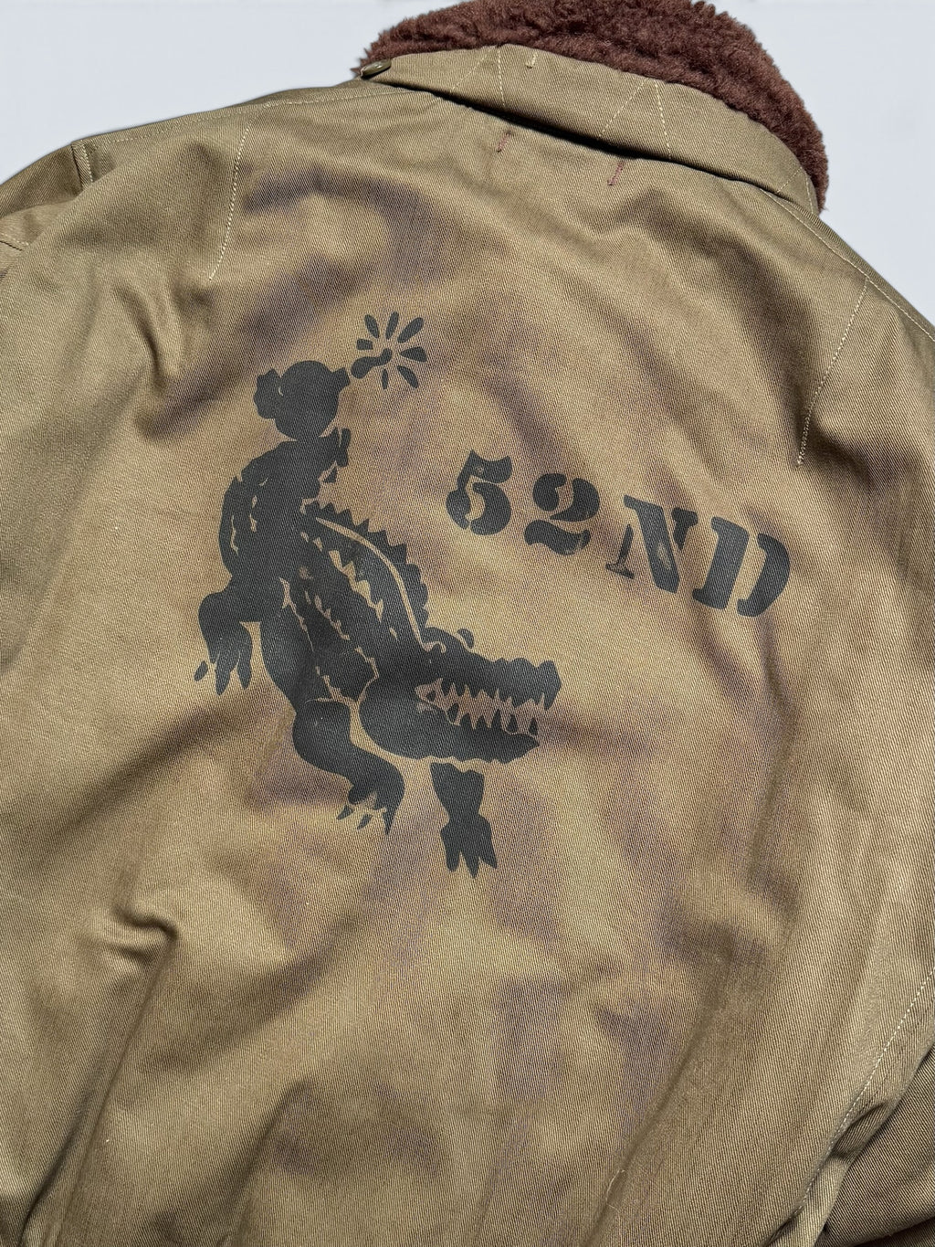 Jacket cotton Twill flight B-15B Freewheelers Japan nose art olive drab 2017’s - 44 (XL)