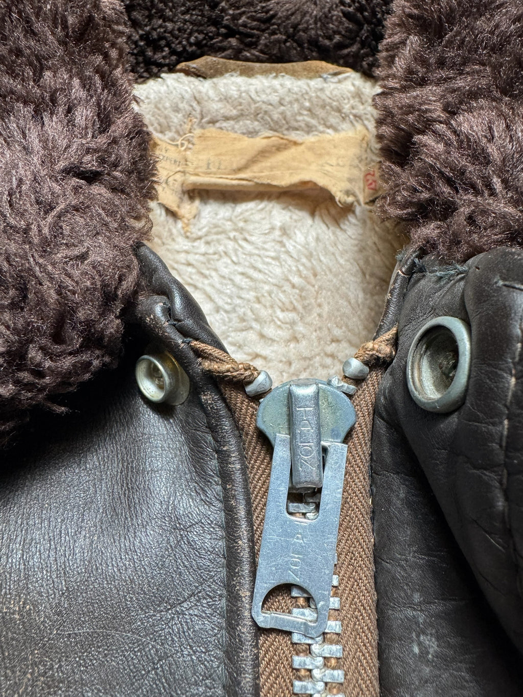 Jacket cuir cowhide flight bomber Schott NYC 674MS made in USA brown early 70’s - 42 (M)