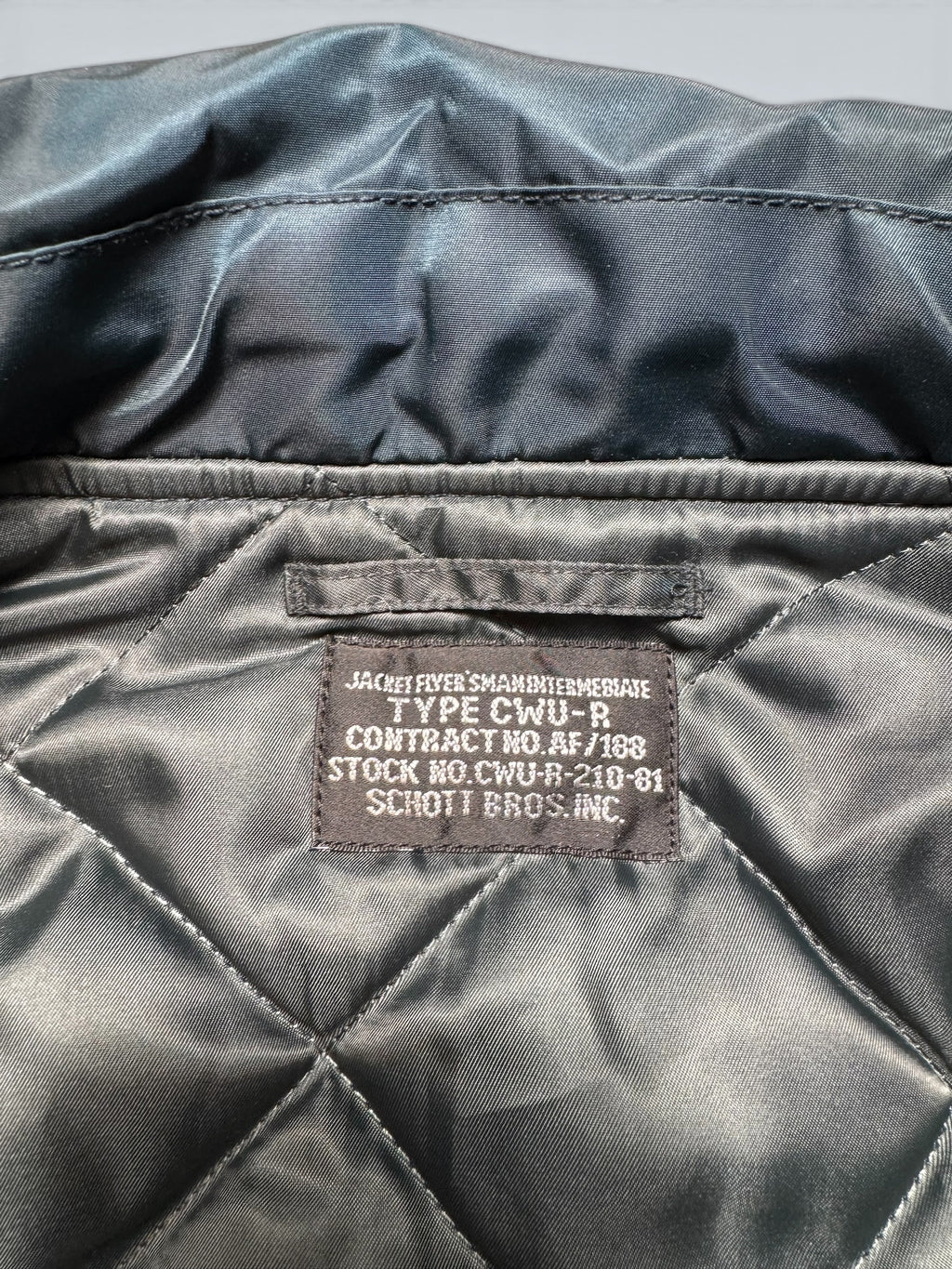 Jacket bomber fly Schott Bros nyc CWU-R/45P usaf navy vintage 90’s - M/L