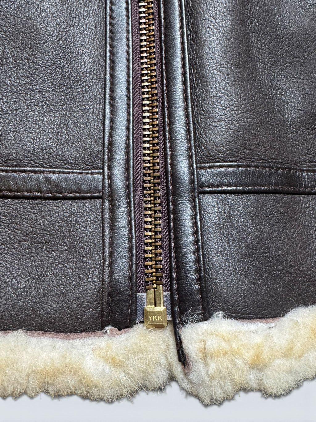 Jacket cuir flight shearling B-3 Avirex made in USA usaf black vintage 80’s - 38 (M)