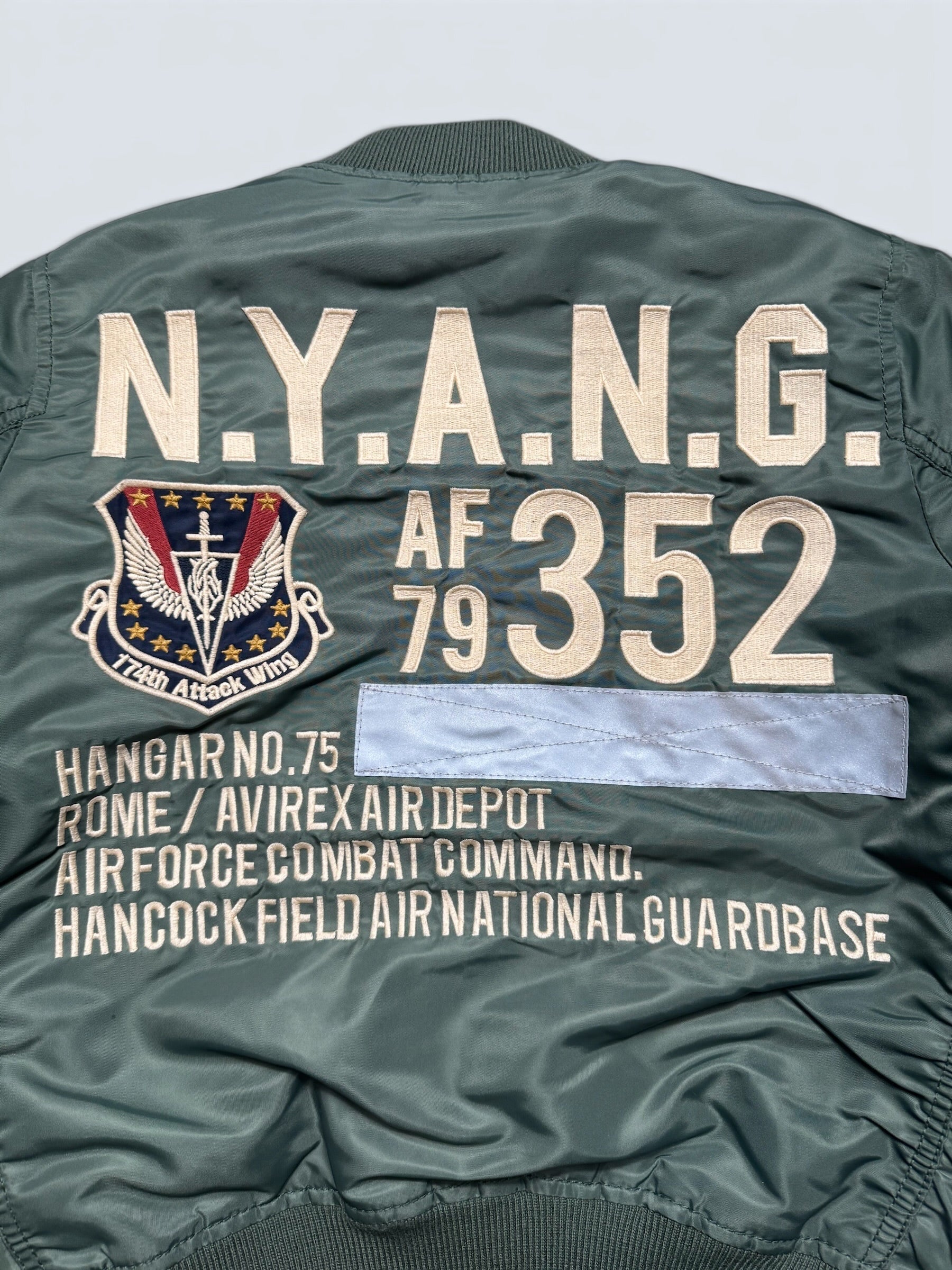 Jacket nylon bomber flight Ma-1 Avirex LTD Japan exclusive NYANG 352 AF79 00's - S