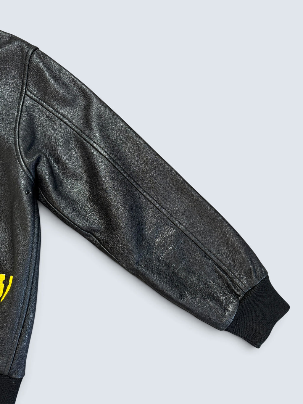 Jacket cuir goatskin flight A-2 Cooper usa usaf Nine-o-Nine nose art patch black 80’s - 40 (M)