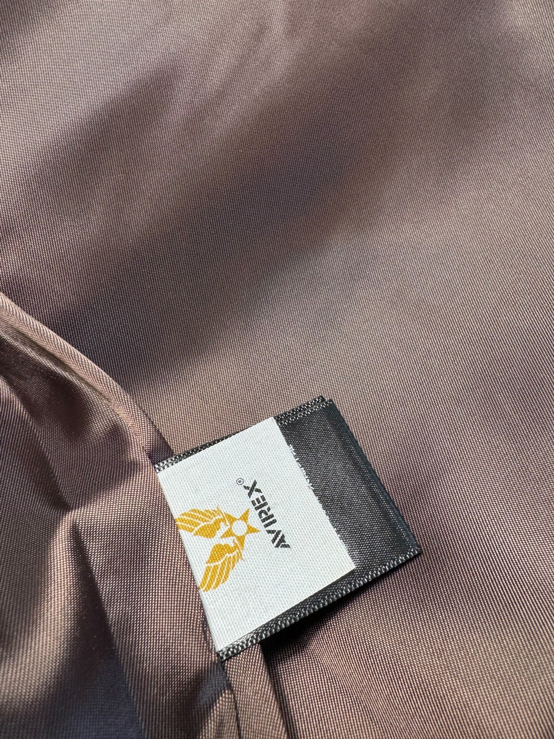 Jacket cuir cowhide flight A-2 Avirex LTD usaf flying tigers full patch brown - 38 (S/M)