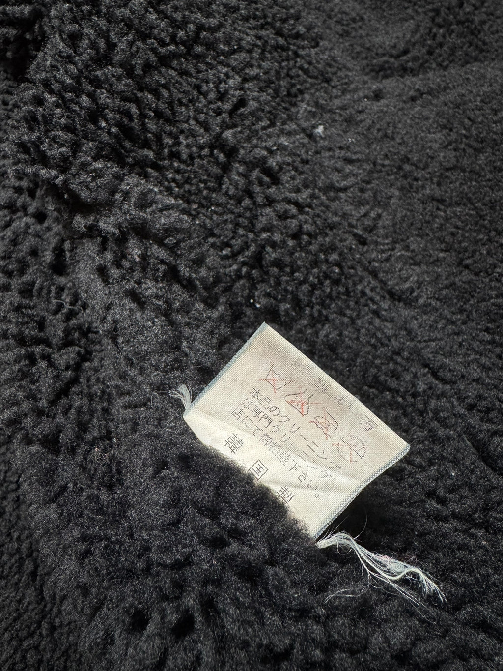Jacket cuir flight shearling B-3 High Speed Flight Japan usaf black vintage 90’s - L