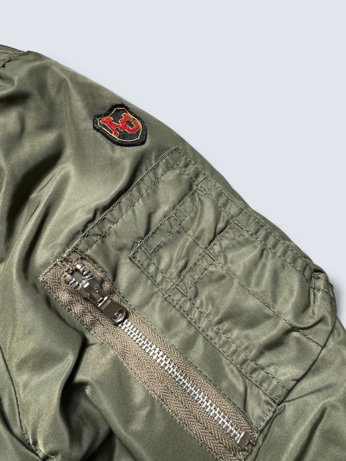 Jacket bomber flight style ma-1 Schott NYC limited edition airborne japan kaki - M/L