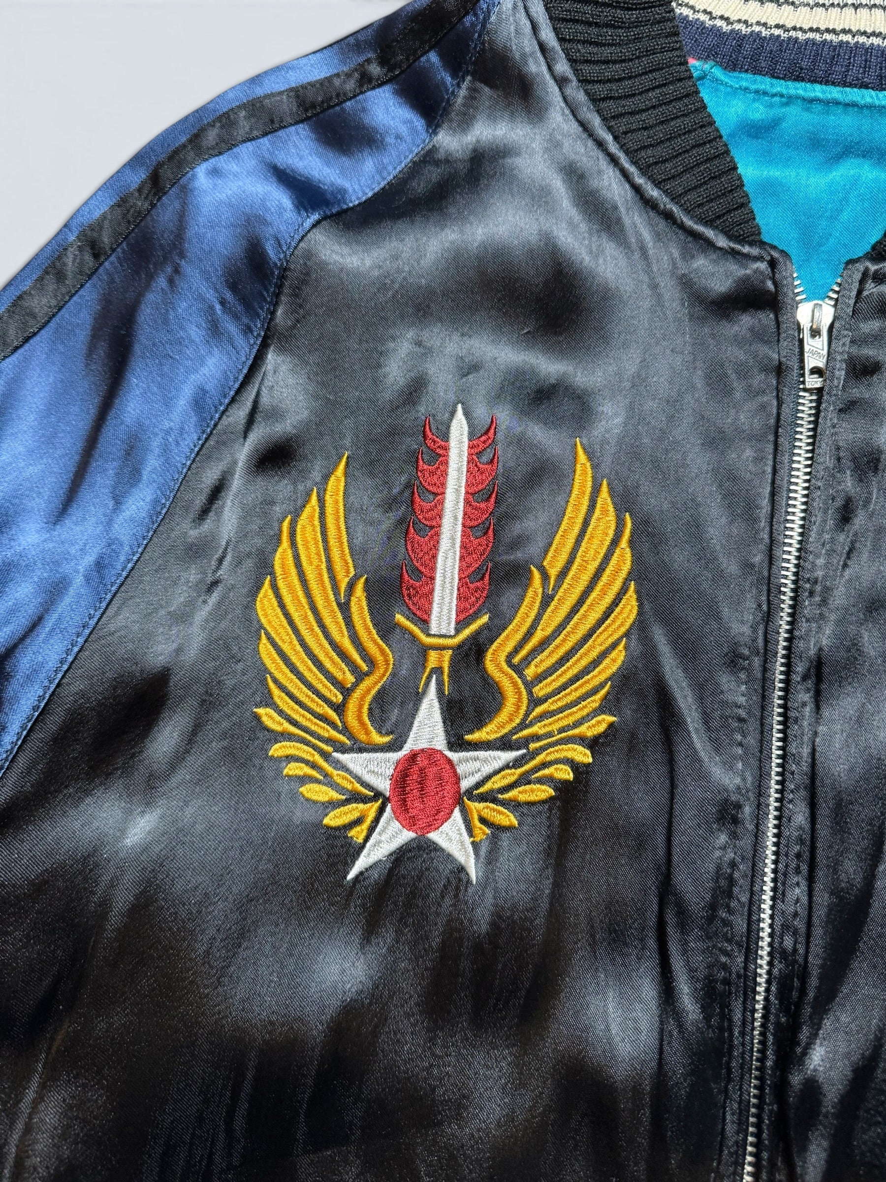Jacket reversible Sukajan souvenir Avirex LTD embroidery Japan exclusive vintage 00's - XL