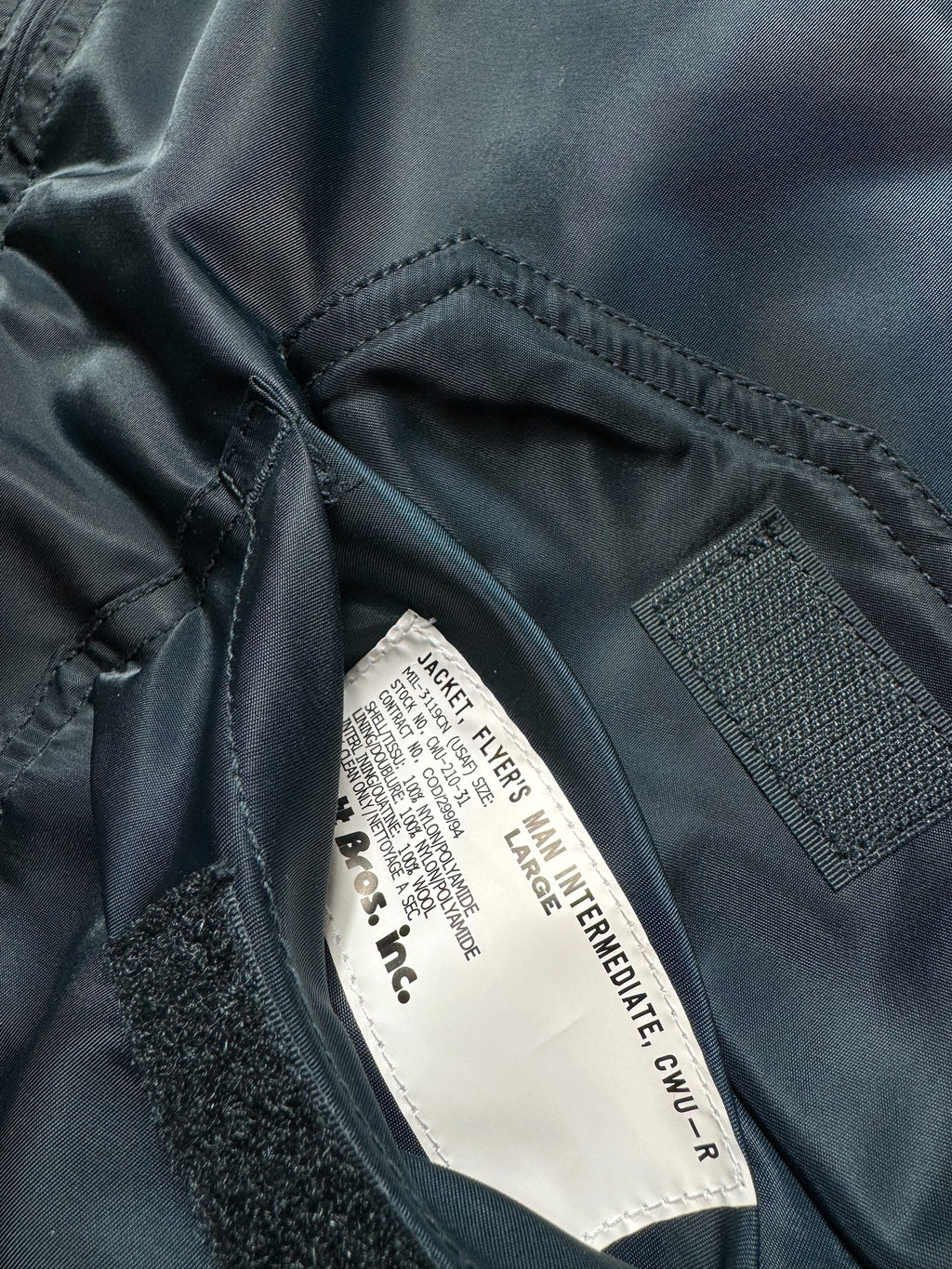 Jacket bomber fly Schott Bros nyc CWU-R/45P usaf navy vintage 90’s - M/L