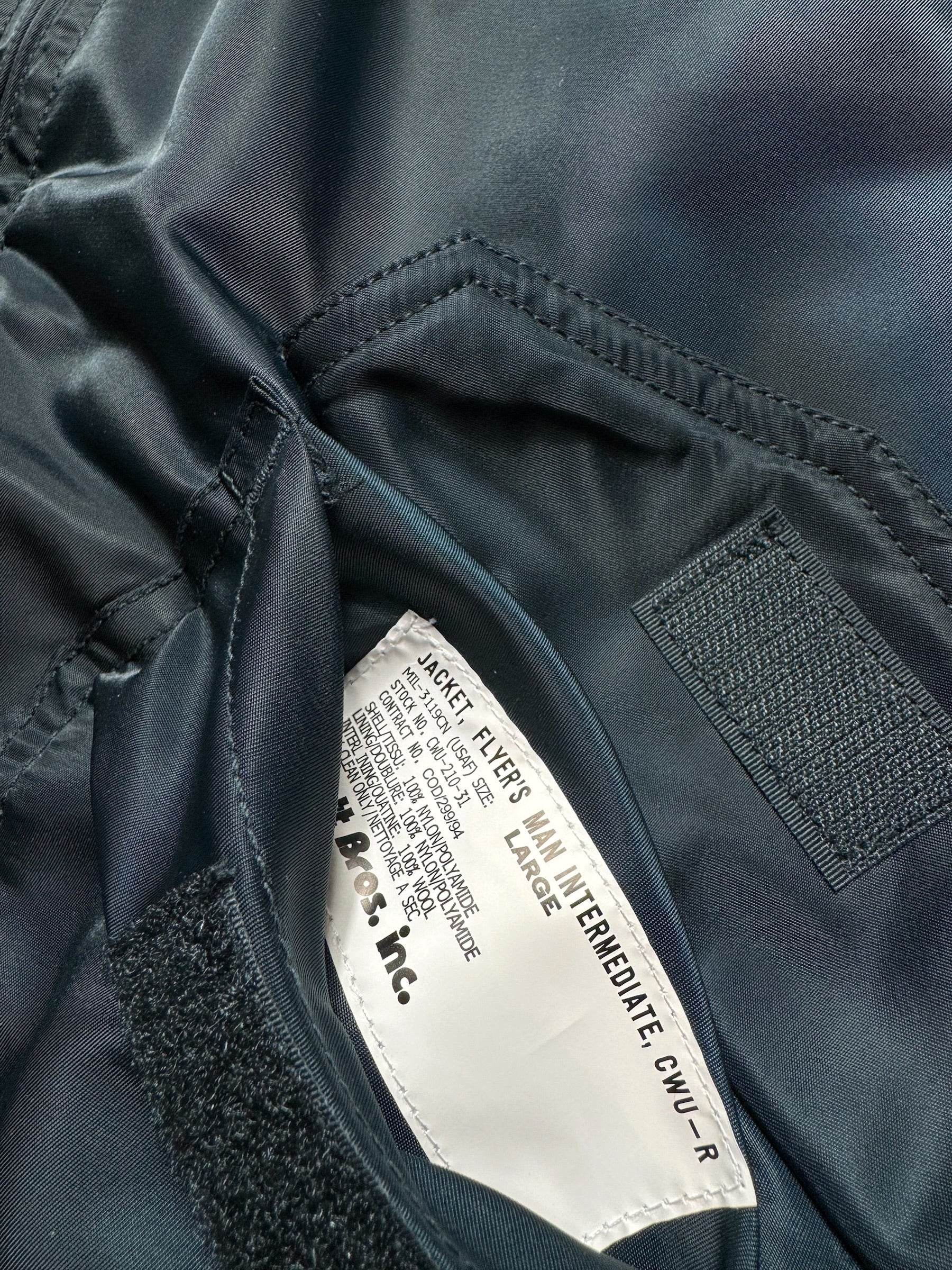Jacket bomber fly Schott Bros nyc CWU-R/45P usaf navy vintage 90’s - M/L