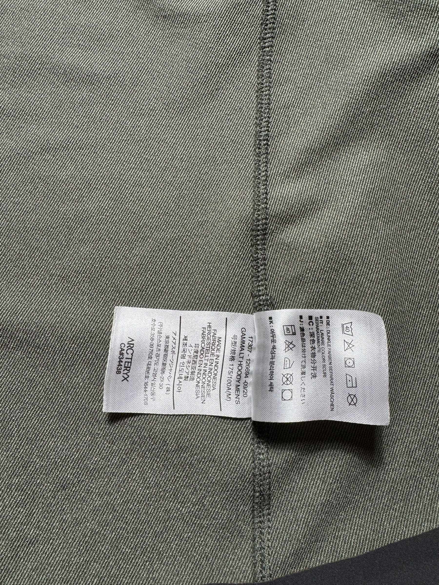 Jacket imperméable Arc'teryx Gamma LT Hoody kaki vintage - M