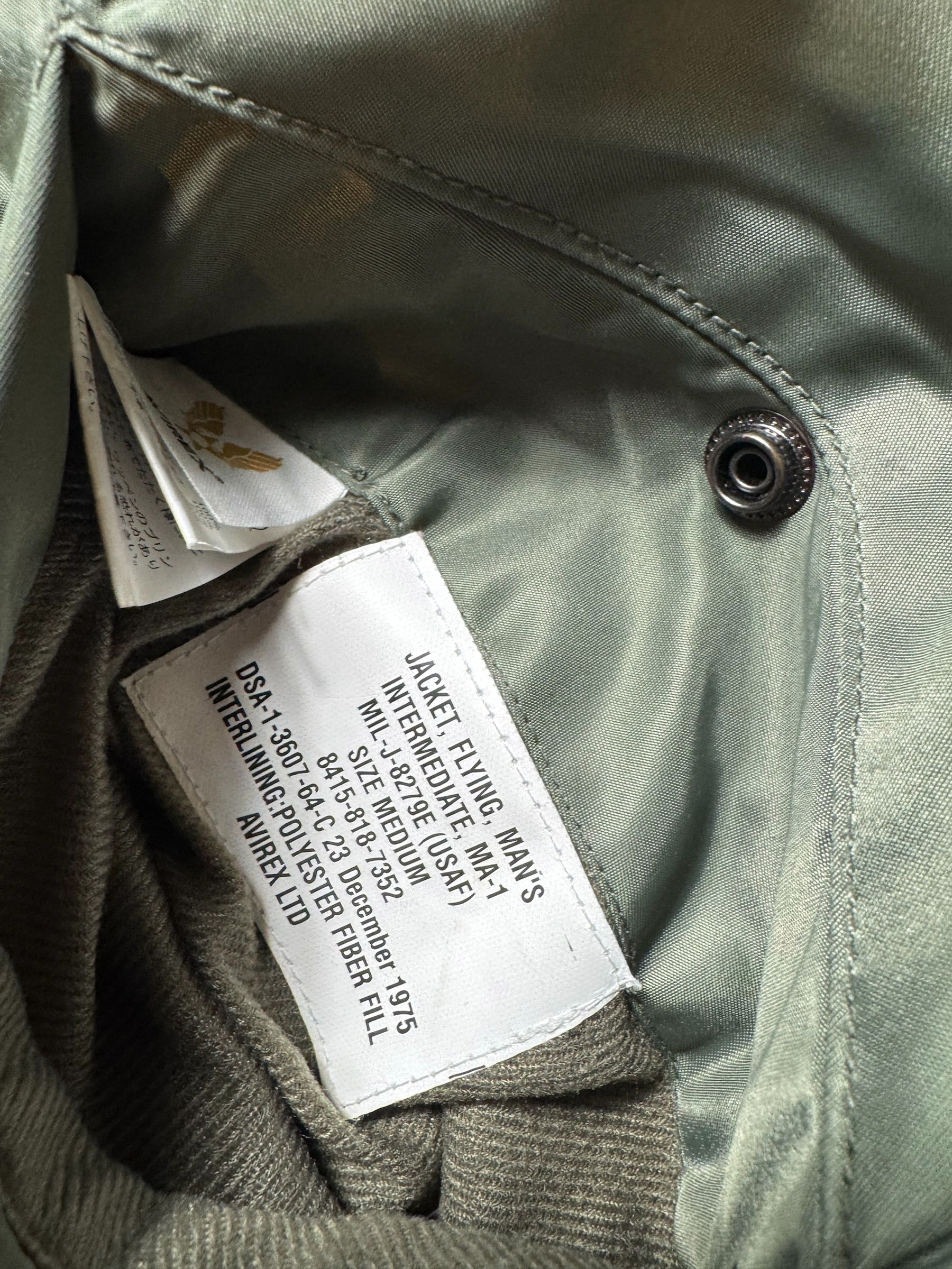 Jacket nylon bomber flight Ma-1 Avirex LTD Japan exclusive full patch bomber squadron 00's - M