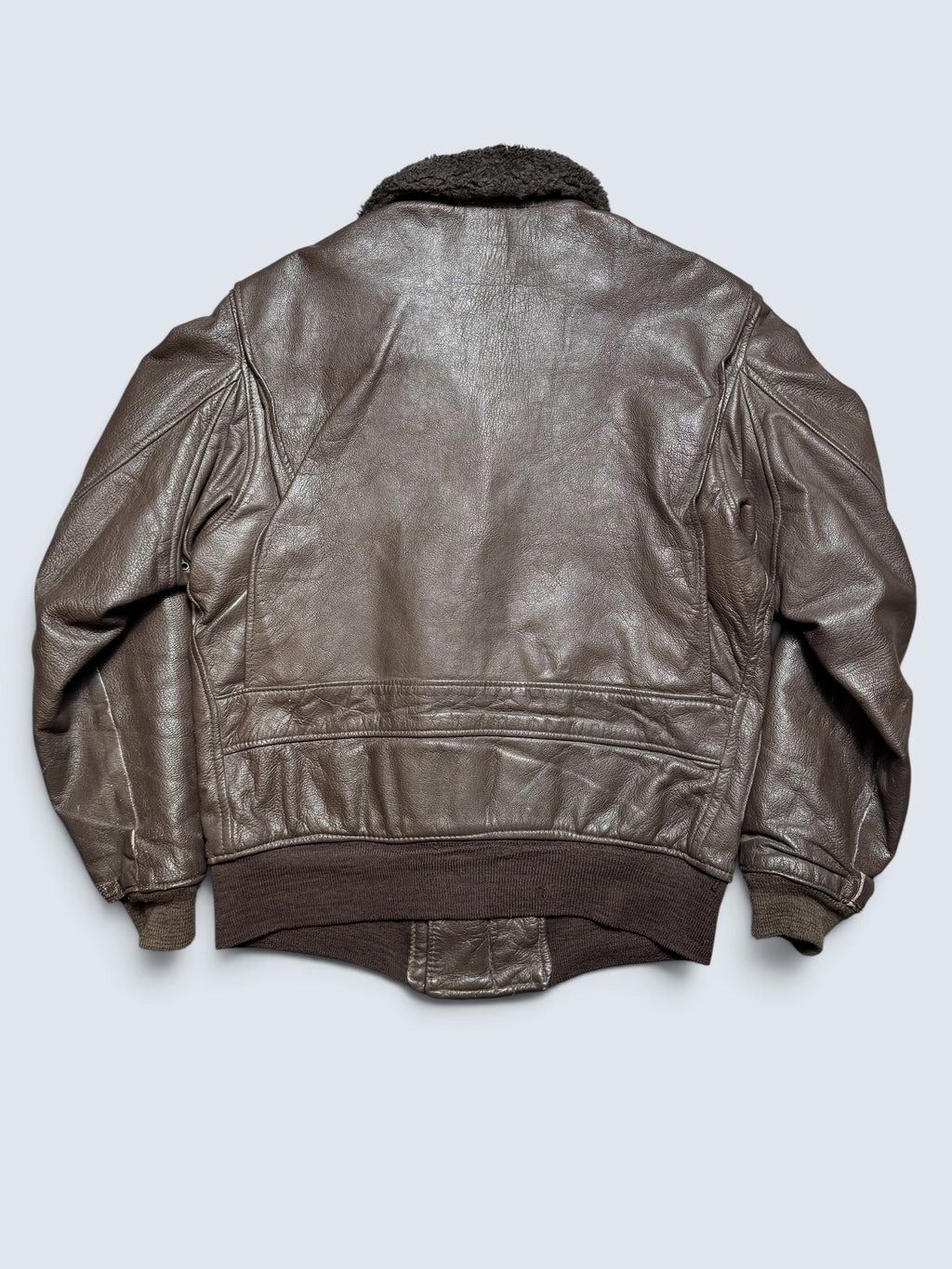 Jacket cuir goatskin flight G-1 original US Navy The Martin Lane 1969 Vietnam Era - 40 (M)