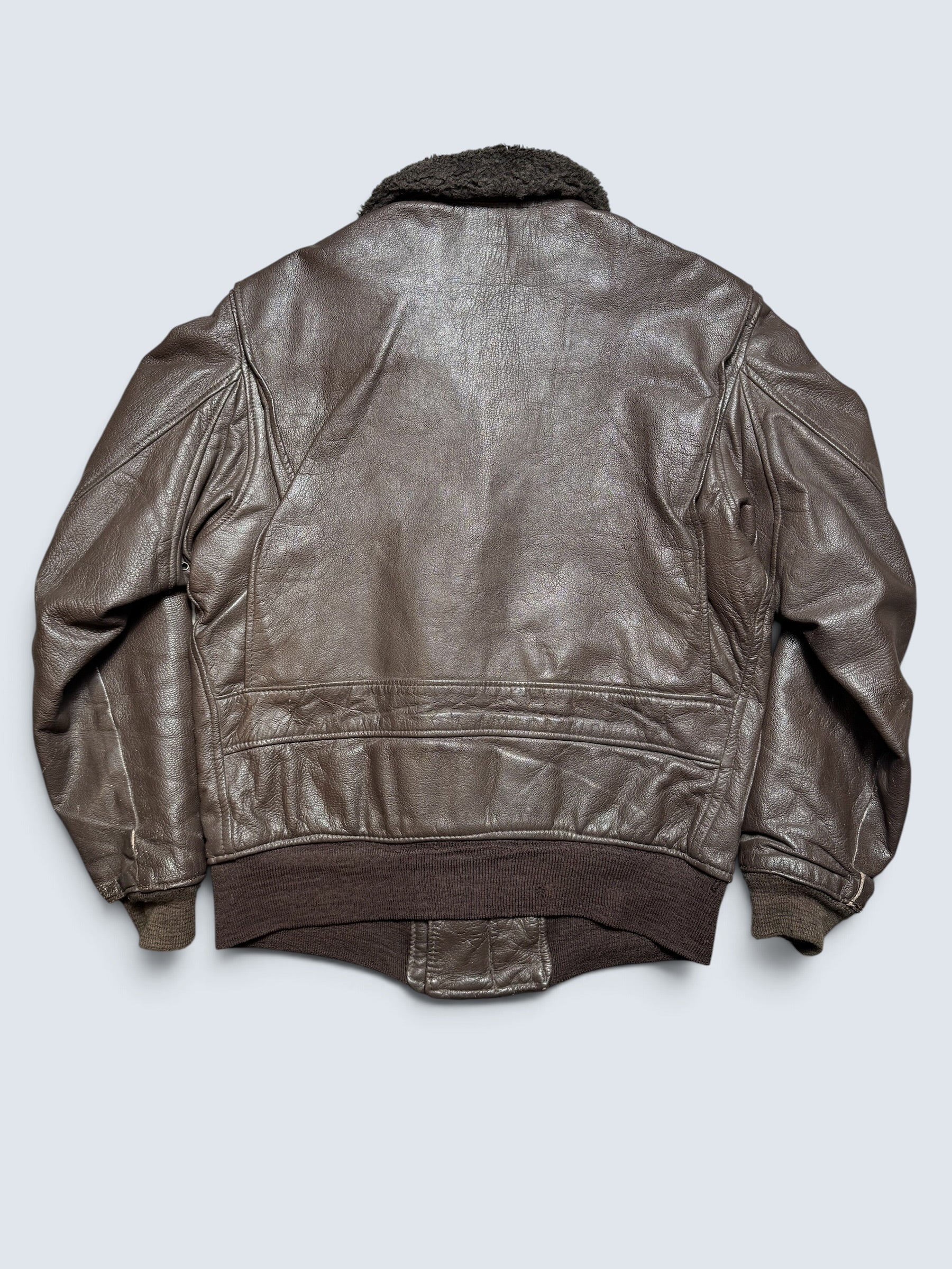 Jacket cuir goatskin flight G-1 original US Navy The Martin Lane 1969 Vietnam Era - 40 (M)