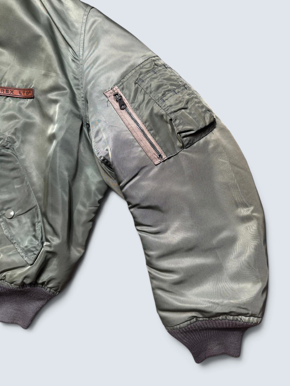 Jacket nylon bomber Ma-1 Avirex LTD made in USA usaf sage green 80’s - XL