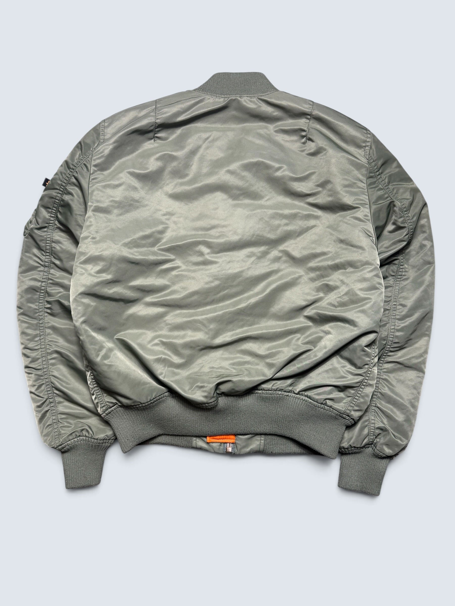Jacket nylon bomber flight Ma-1 Alpha Industries usaf sage green - M
