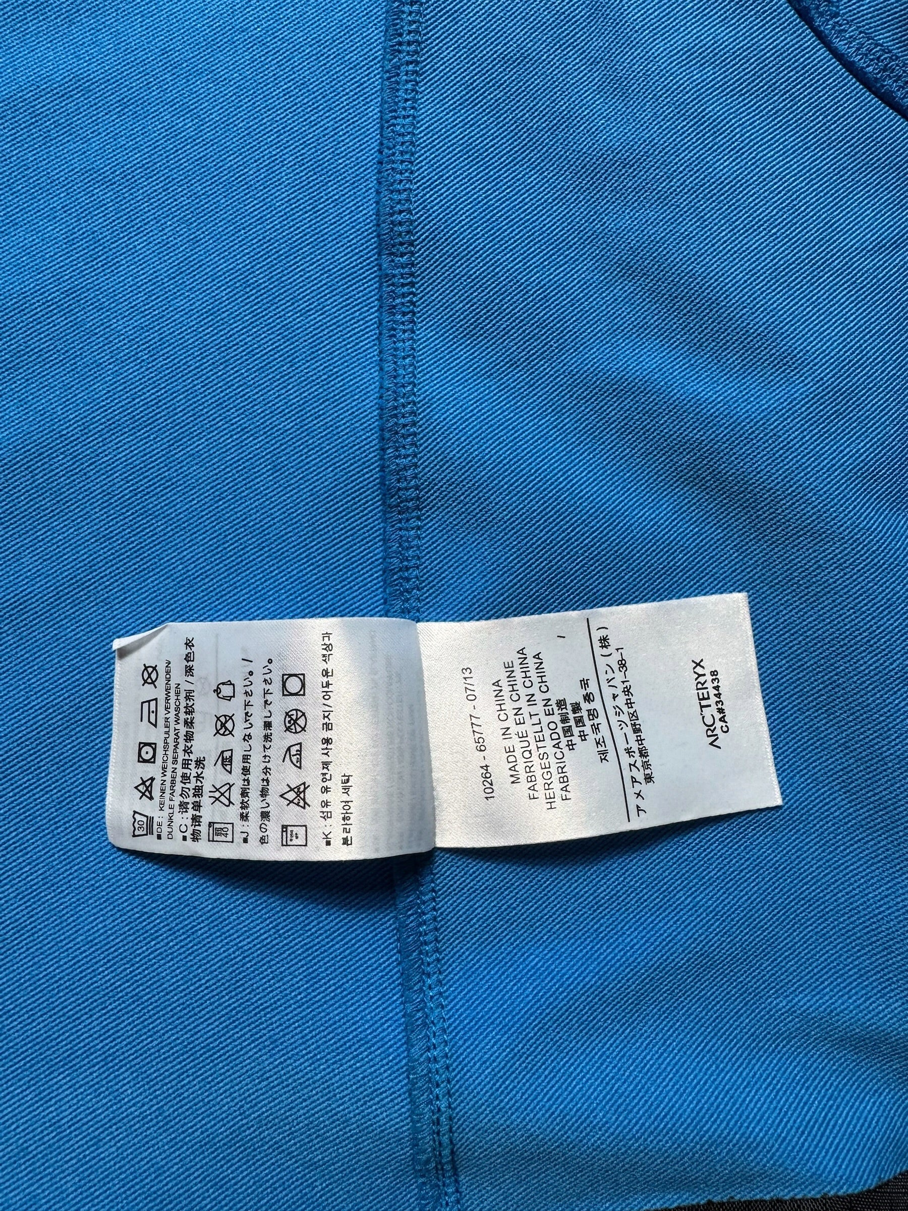 Jacket imperméable Arc'teryx Gamma LT blue vintage - L