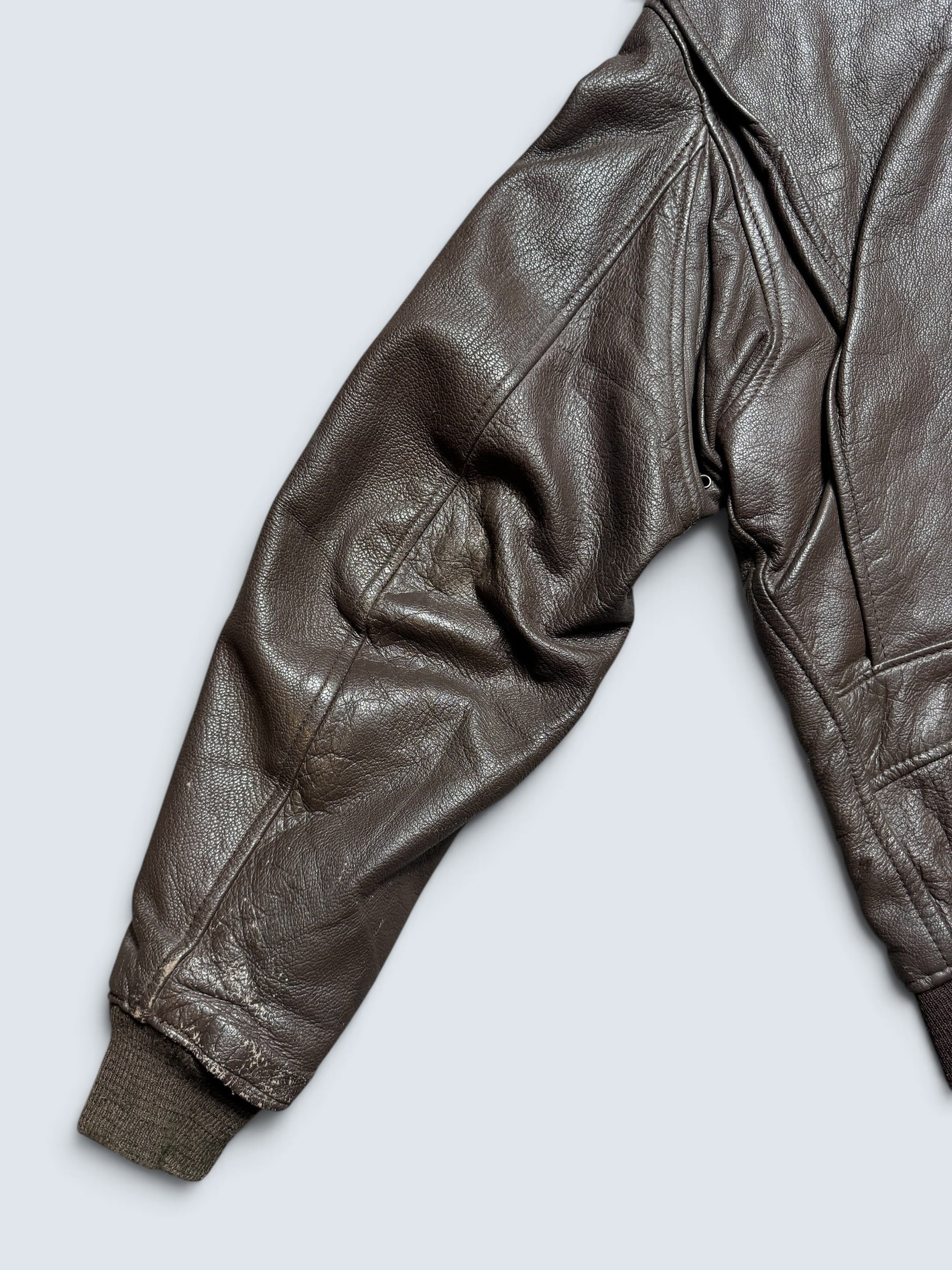 Jacket cuir goatskin flight G-1 original US Navy The Martin Lane 1969 Vietnam Era - 40 (M)