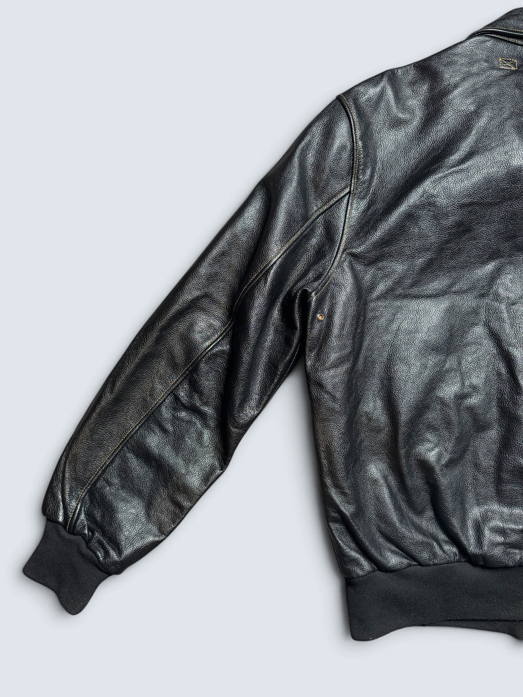 Jacket cuir bomber flight A-2 Willis & Geiger usaf black 00's - L