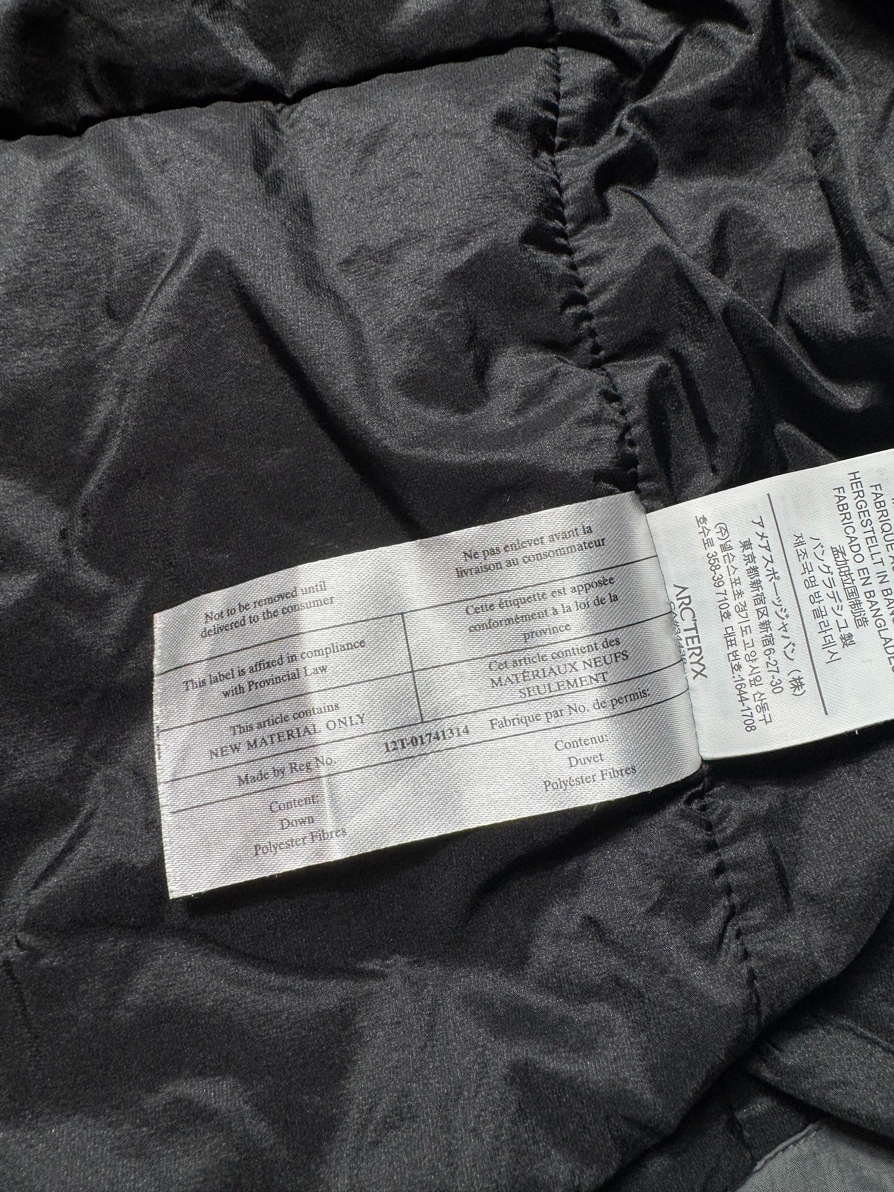 Jacket imperméable matelassée Arc'teryx Atom AR Hoody grey 2020 - M