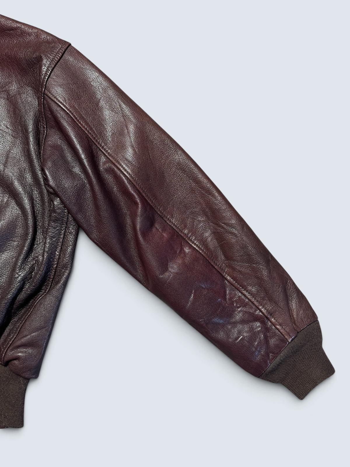 Jacket cuir goatskin flight A-2 Avirex made in USA usaf brown 70’s- 42 (L)