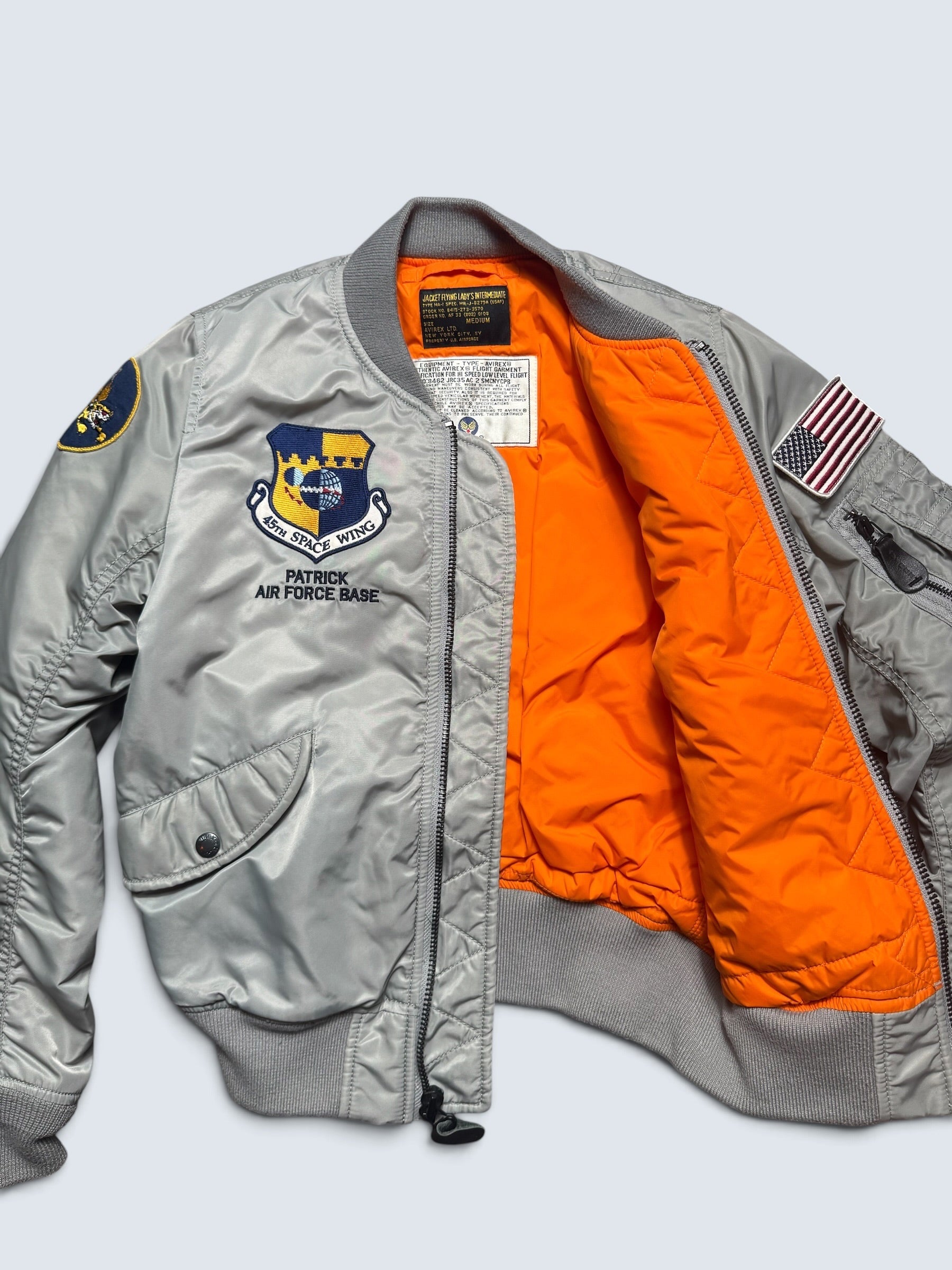 Jacket nylon bomber flight Ma-1 Avirex LTD Japan exclusive Space Command grey 00's - S women's