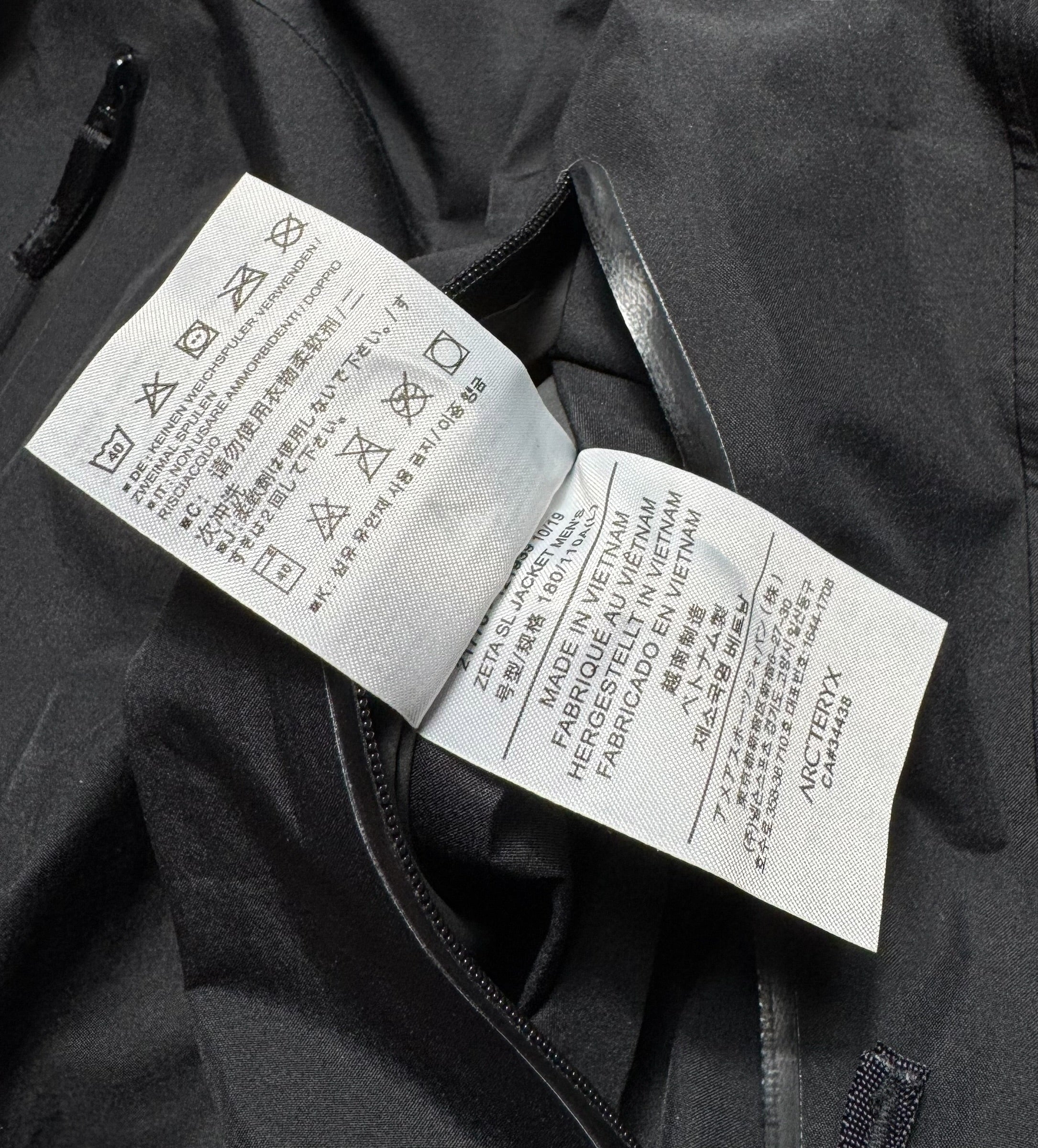Jacket imperméable Goretex Arc'teryx Zeta SL black vintage - L