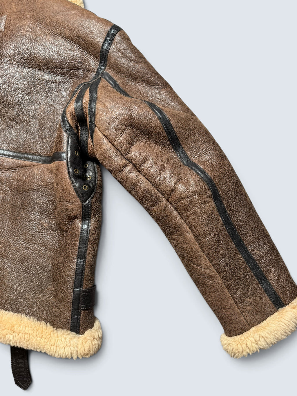 Jacket cuir flight shearling Irvin Cockpit made in USA RAF brown vintage 00’s - 40 (M/L)