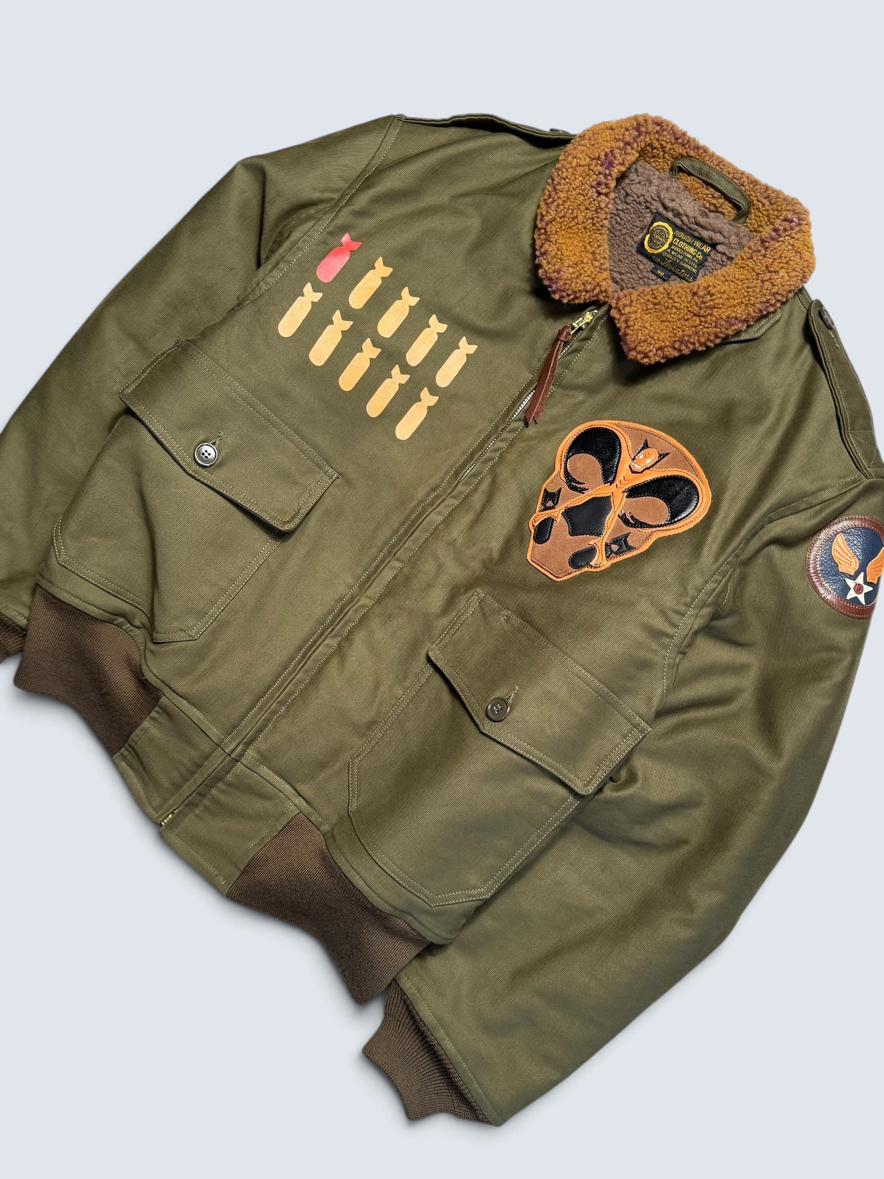 Jacket bomber flight coton B-10 Toys McCoy Japan usaf Phantom Bat-man Tmj2213 2022’s - 40 (M)