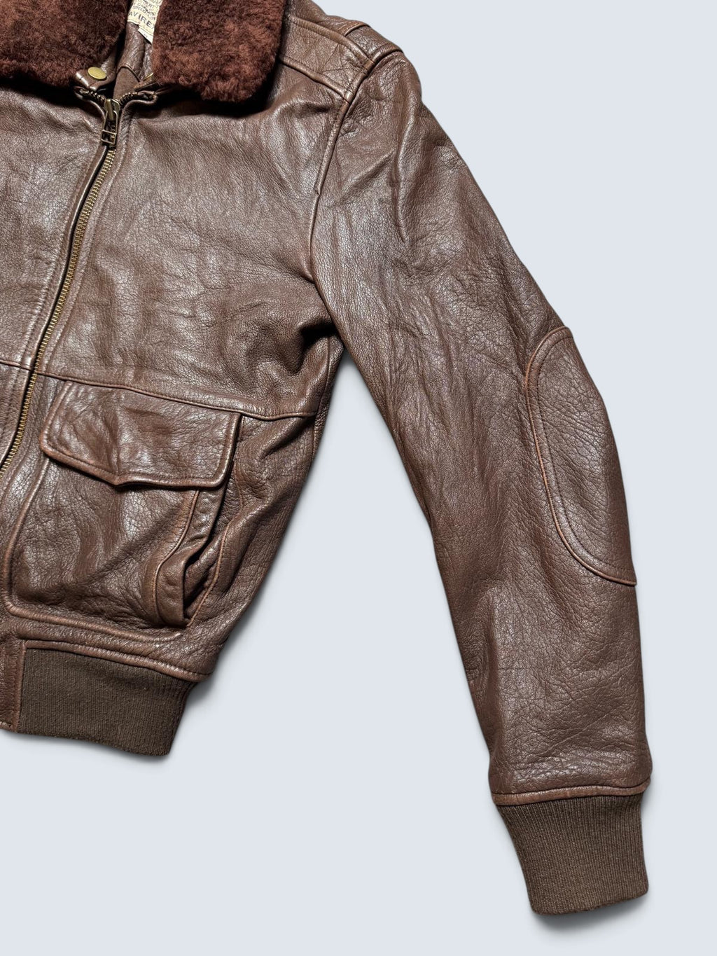 Jacket cuir cowhide flight G-1/A-2 hybrid Avirex Japan exclusive brown 00’s - S/M