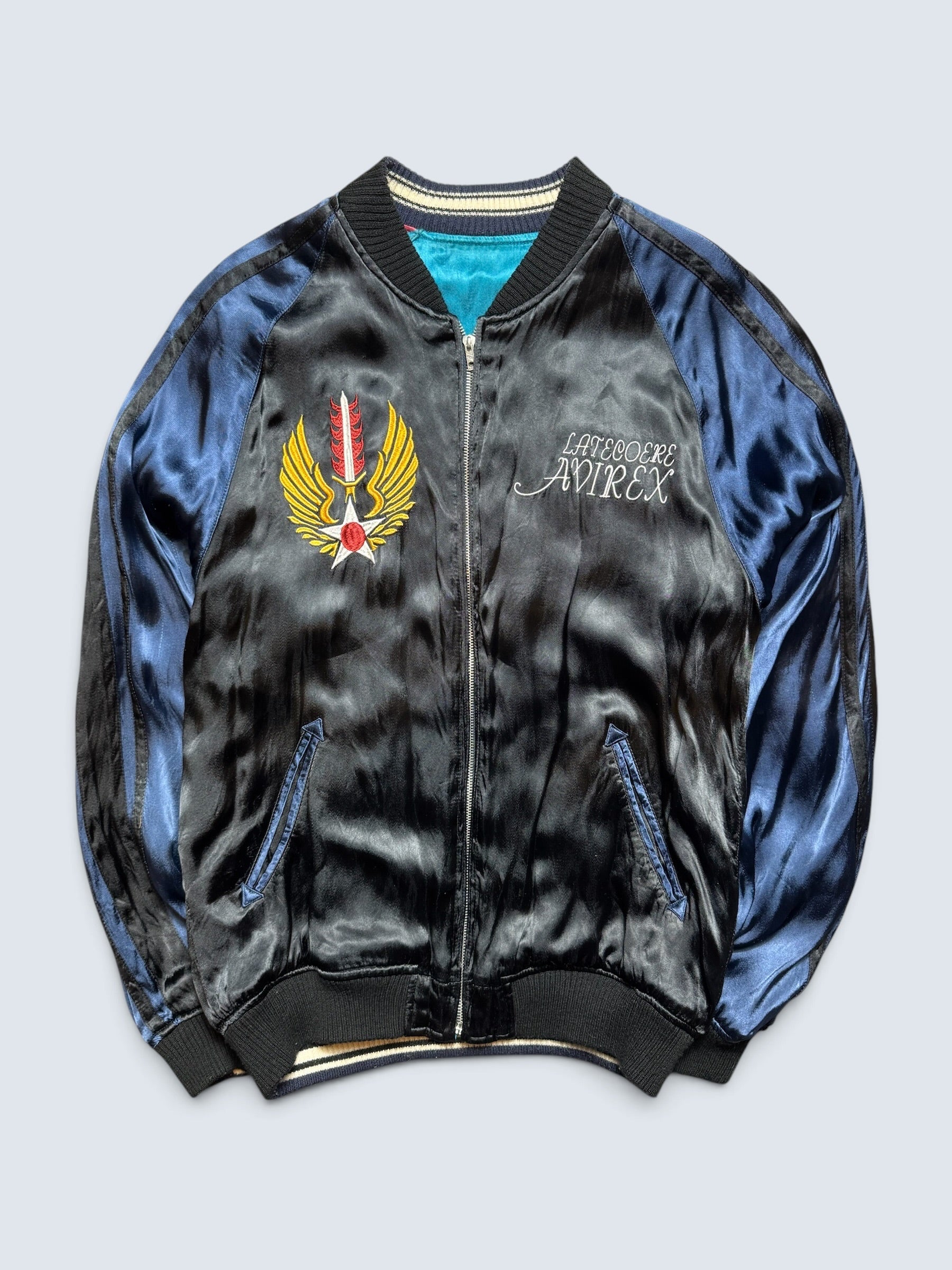 Jacket reversible Sukajan souvenir Avirex LTD embroidery Japan exclusive vintage 00's - XL