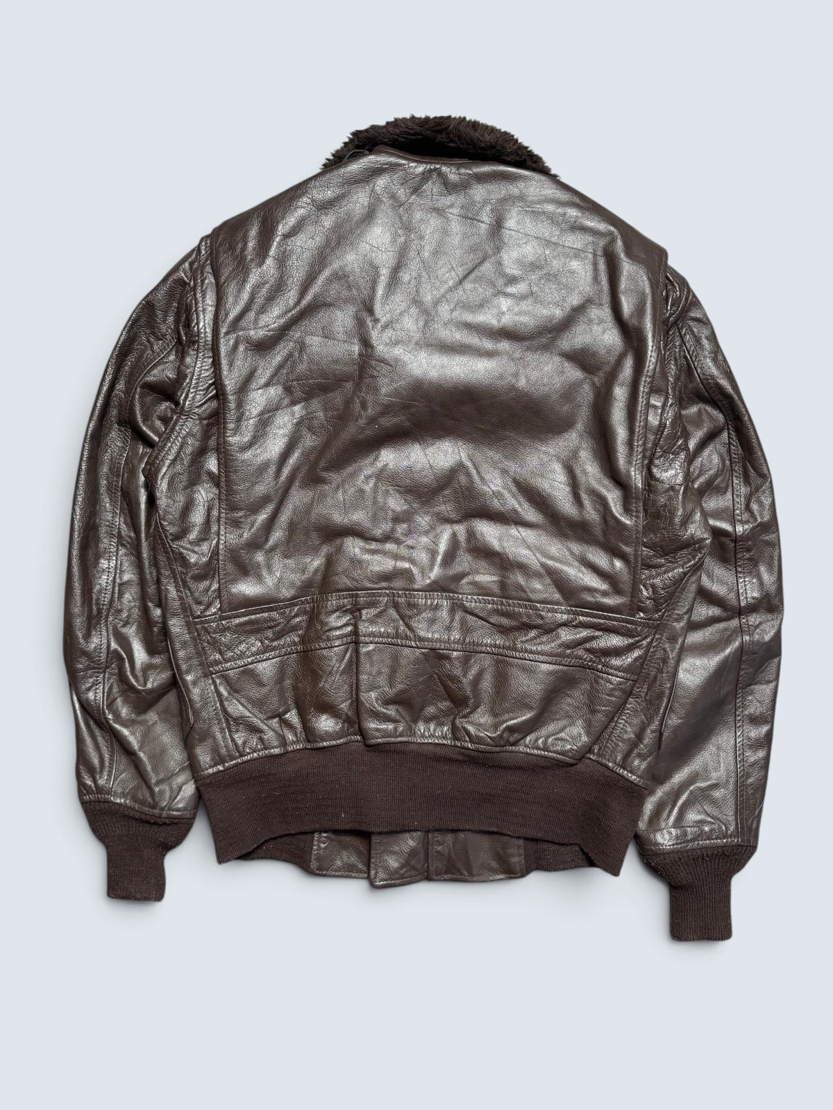 Jacket cuir cowhide flight G-1 Cooper made in USA usn black 80’s - 38 (M)