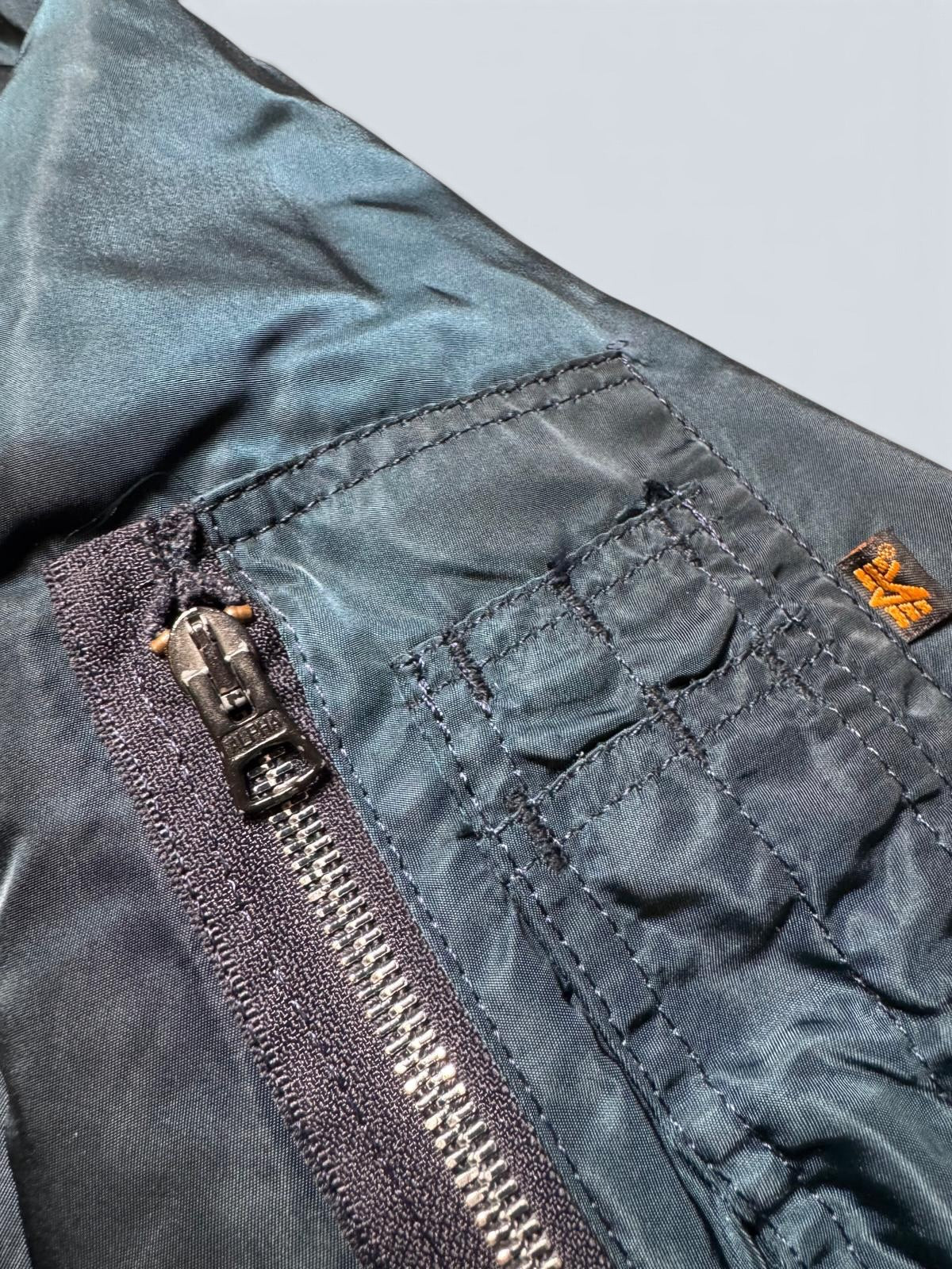 Jacket nylon bomber Ma-1 Alpha Industries made in USA navy original 1990’s - XL