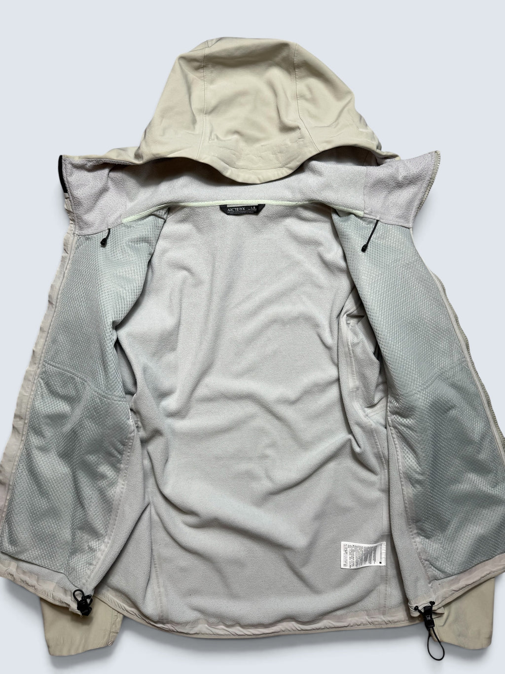 Jacket polaire imperméable Arc’teryx Gamma MX Hoody logo brodé cream 2021 - L