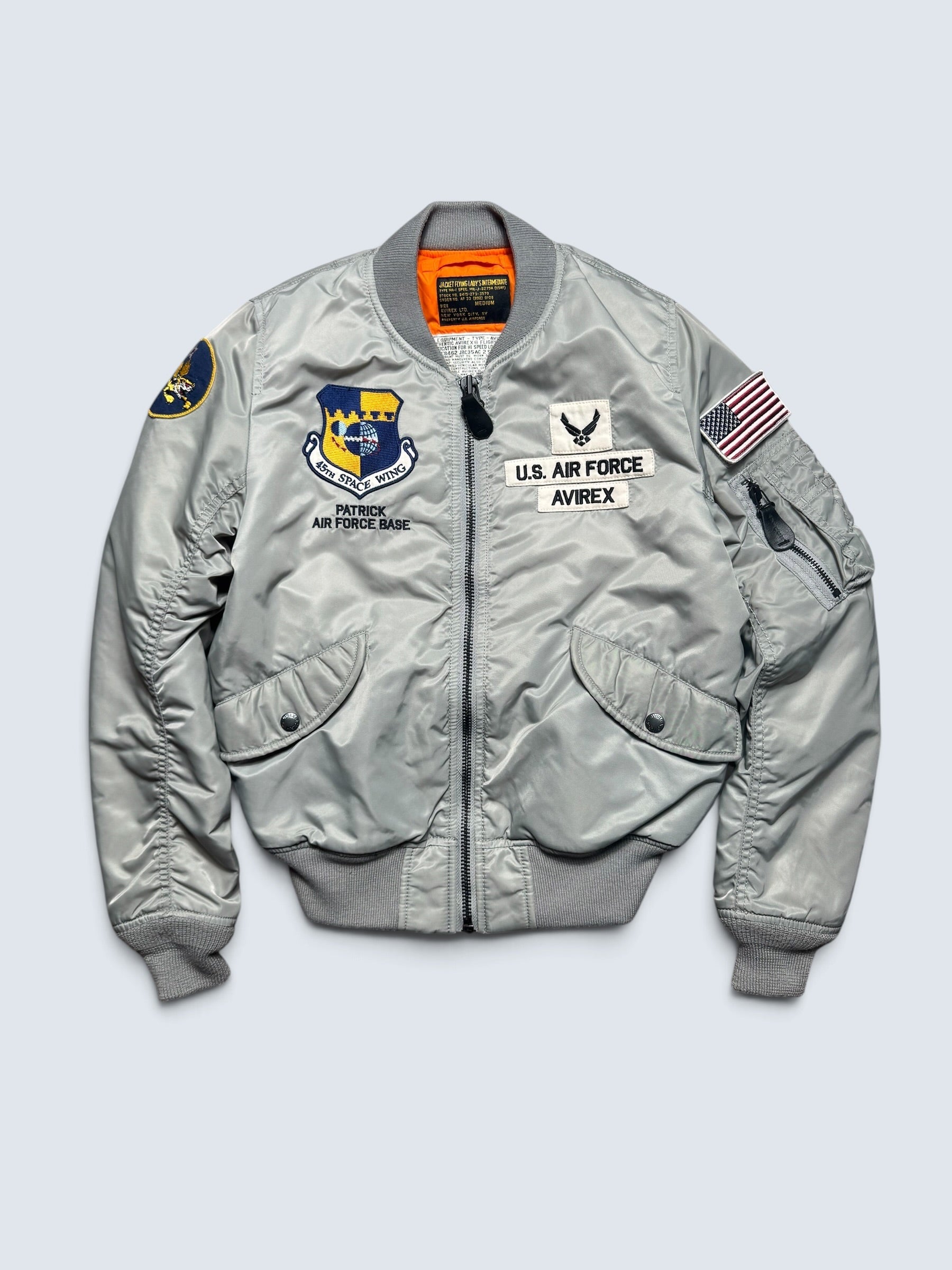 Jacket nylon bomber flight Ma-1 Avirex LTD Japan exclusive Space Command grey 00's - S women's