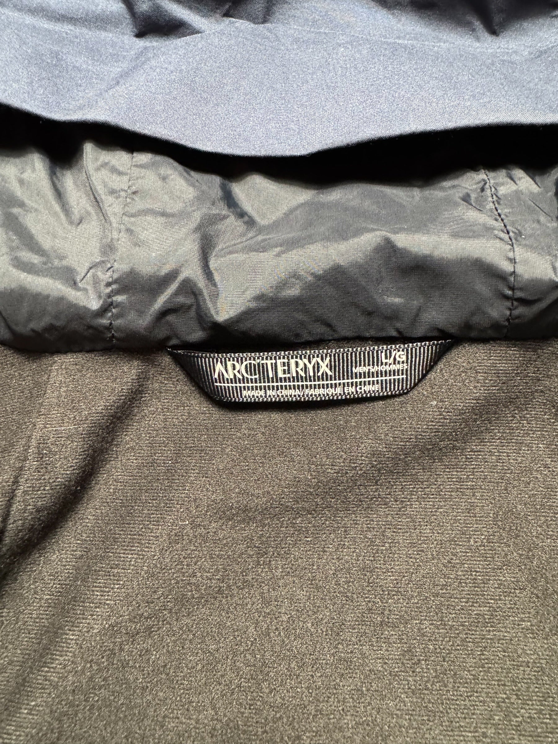 Jacket imperméable Goretex Arc’teryx Solano Hoody marine - L