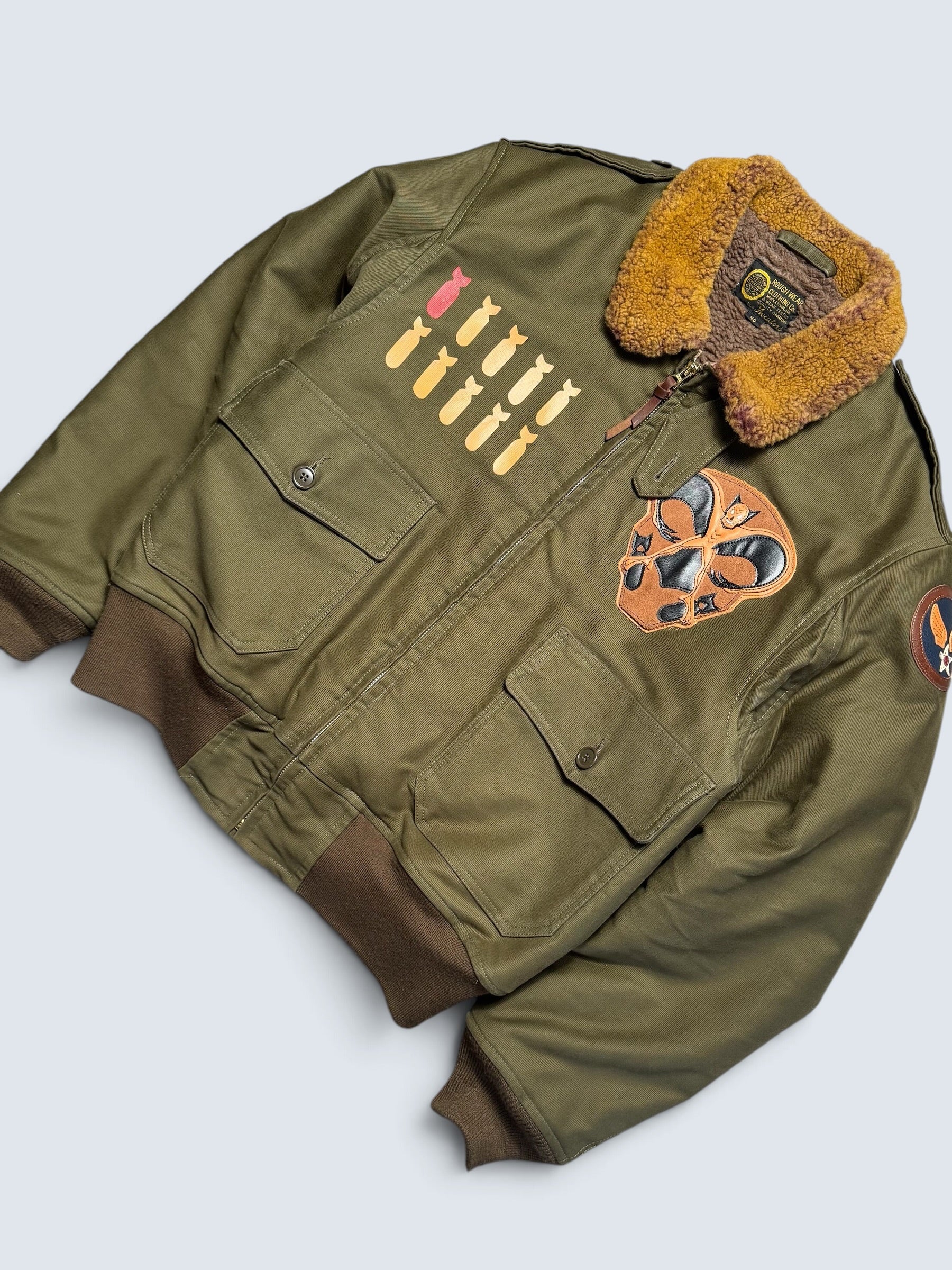 Jacket bomber flight coton B-10 Toys McCoy Japan usaf Phantom Bat-man Tmj2213 2022’s - 40 (M)