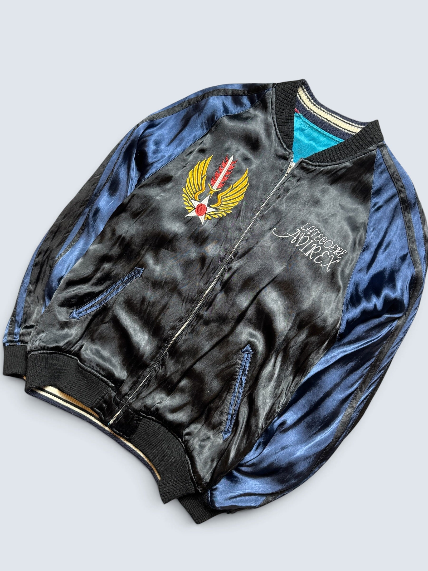 Jacket reversible Sukajan souvenir Avirex LTD embroidery Japan exclusive vintage 00's - XL